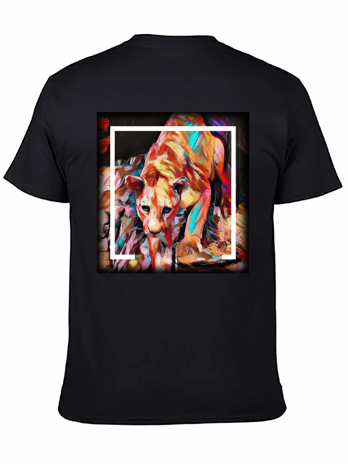 Lion Art Graphic T-Shirt - Soft Cotton Tee