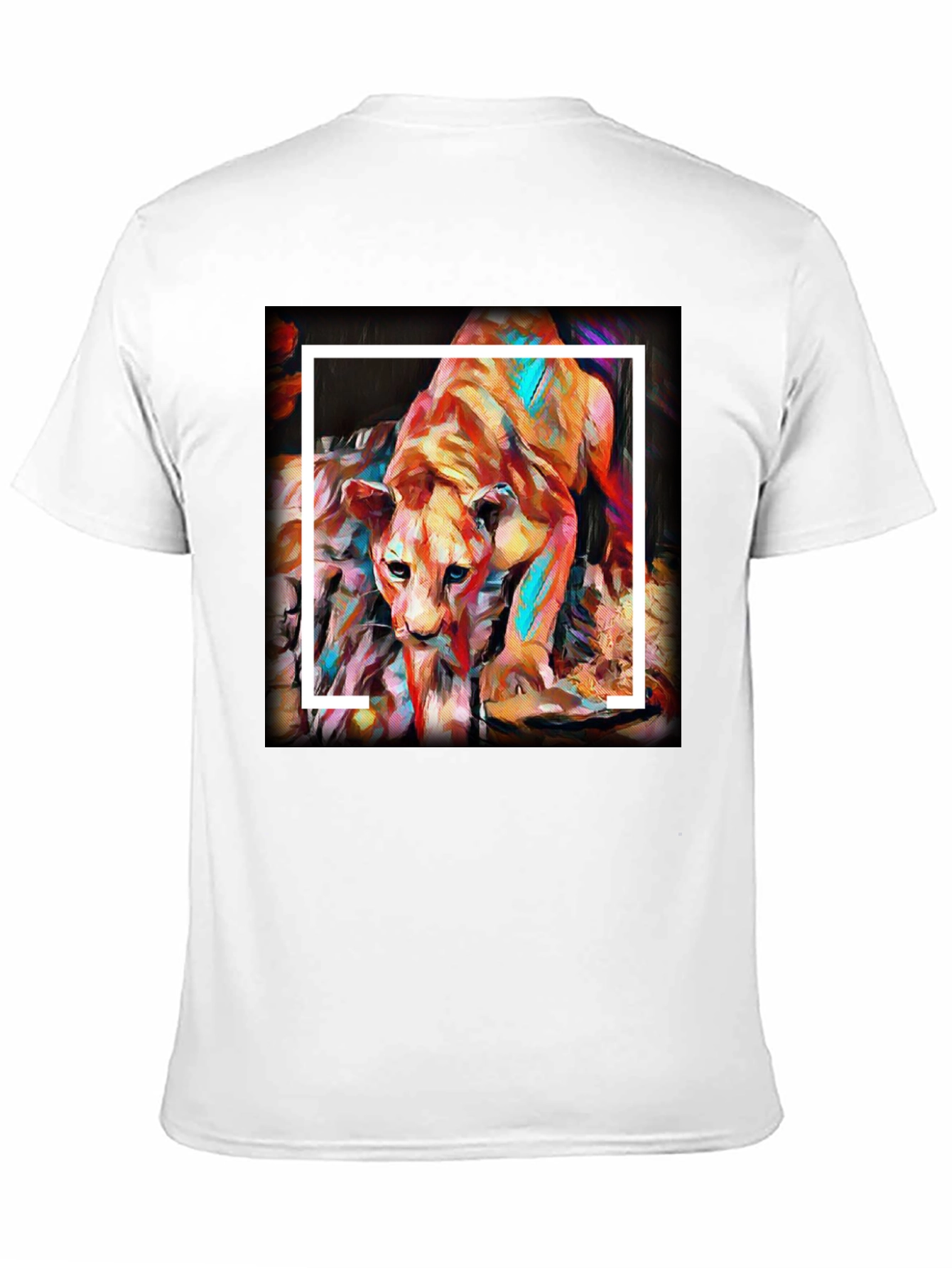 Lion Art Graphic T-Shirt - Soft Cotton Tee