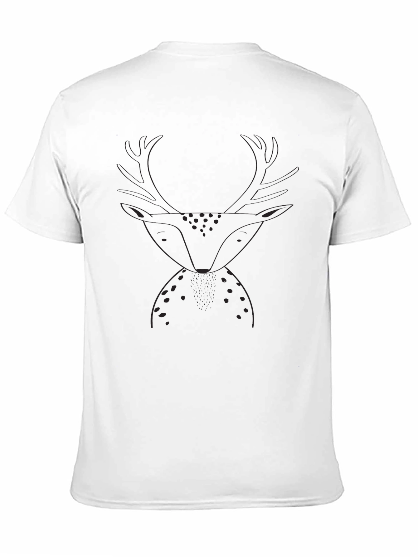 Black Deer Graphic Tee - Stylish Mens T-Shirt