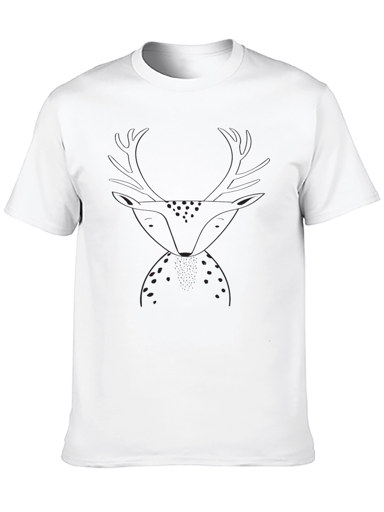Black Deer Graphic Tee - Stylish Mens T-Shirt