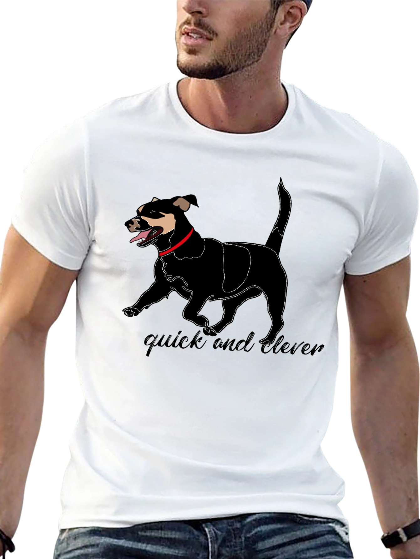 Quick and Clever Dog Graphic Tee