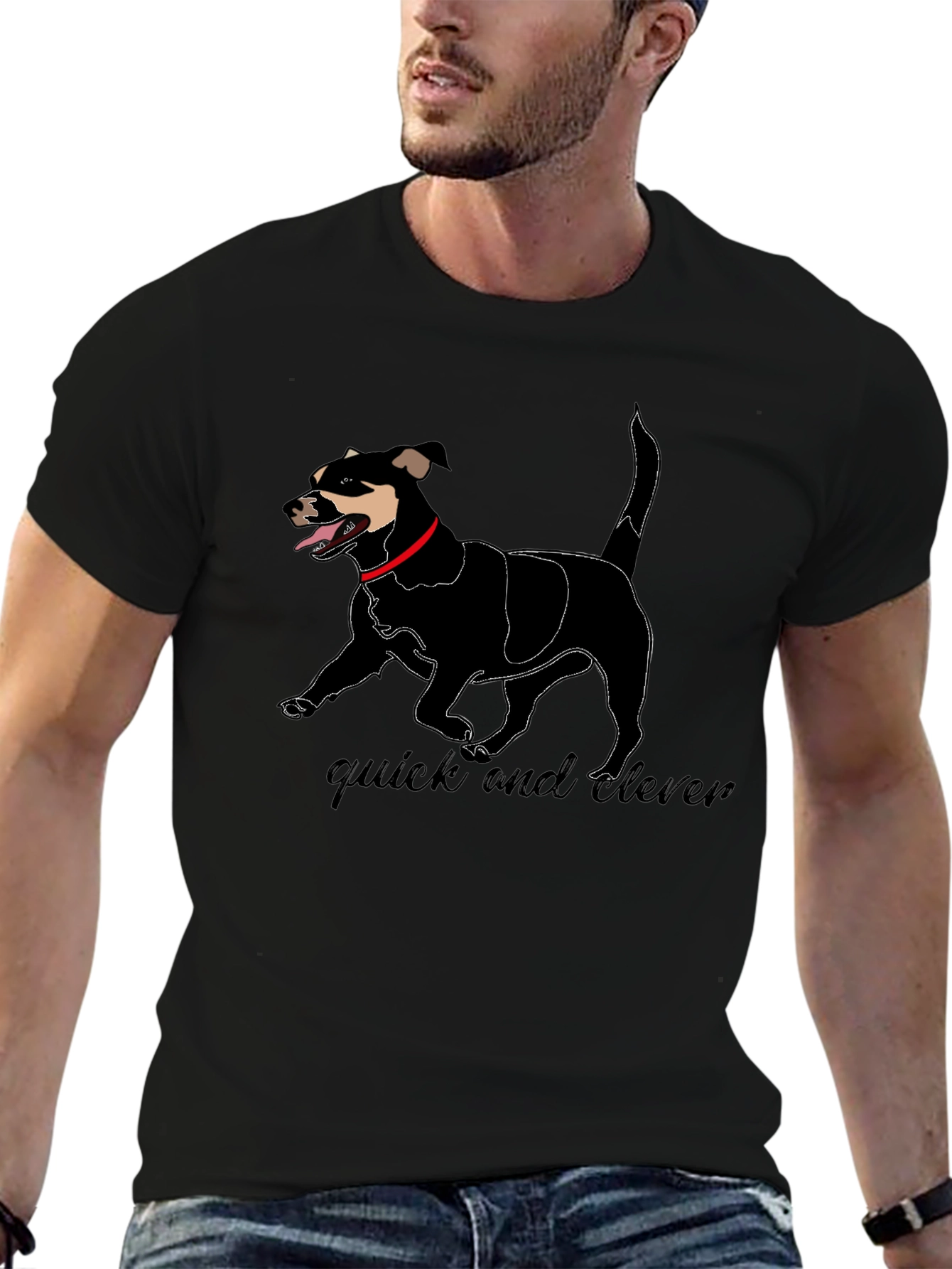 Quick and Clever Dog Graphic Tee