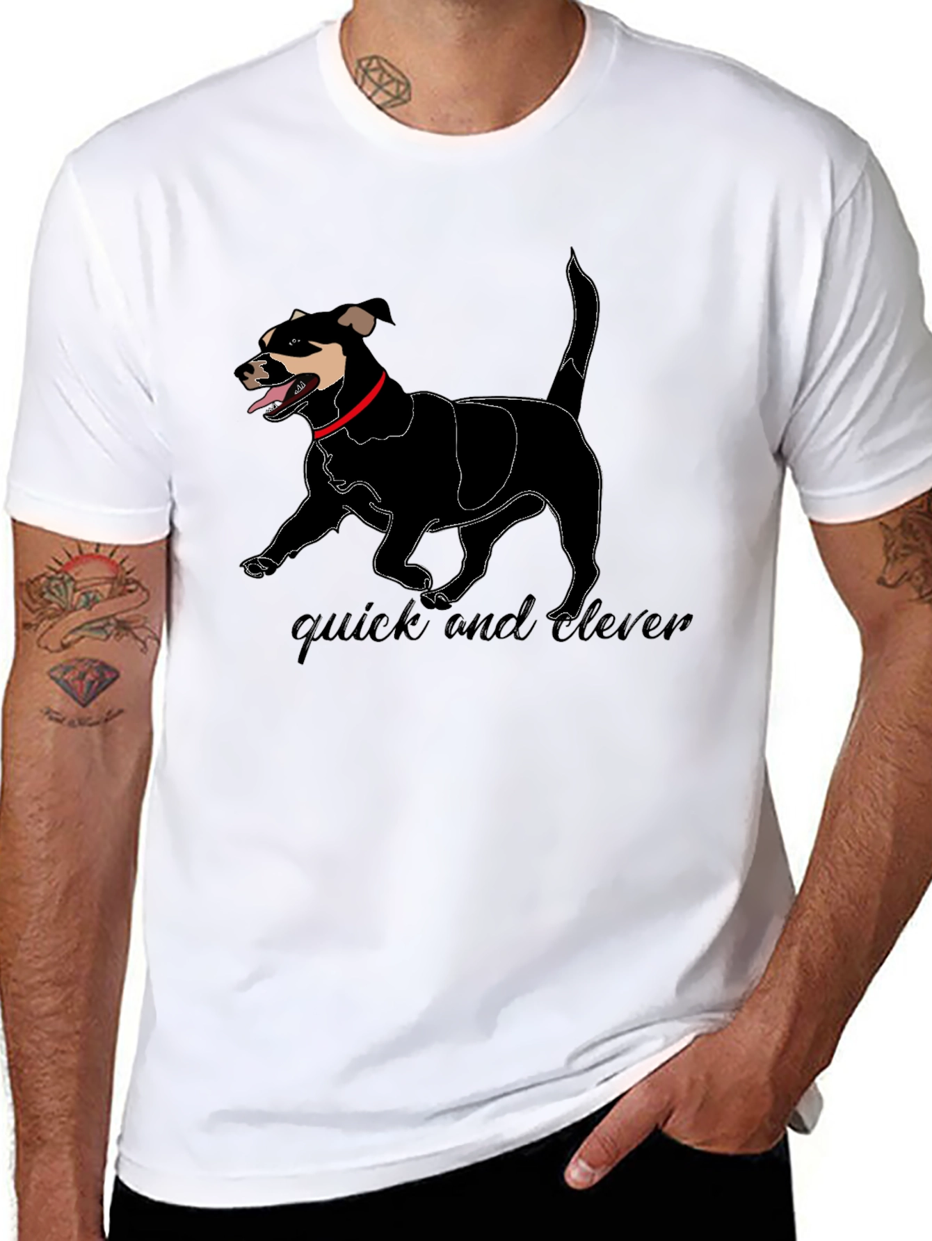 Quick and Clever Dog Graphic Tee