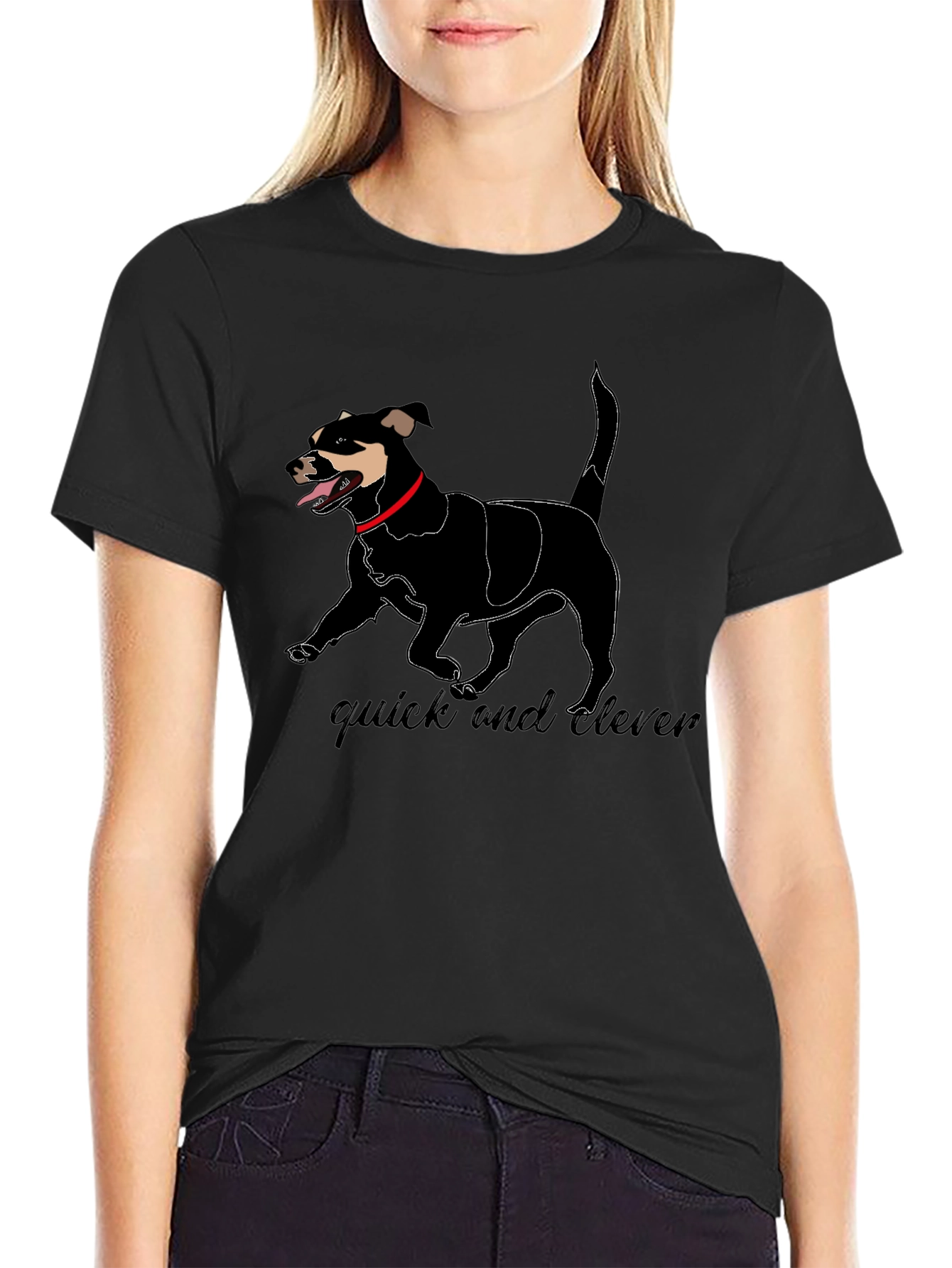 Quick and Clever Dog Graphic Tee