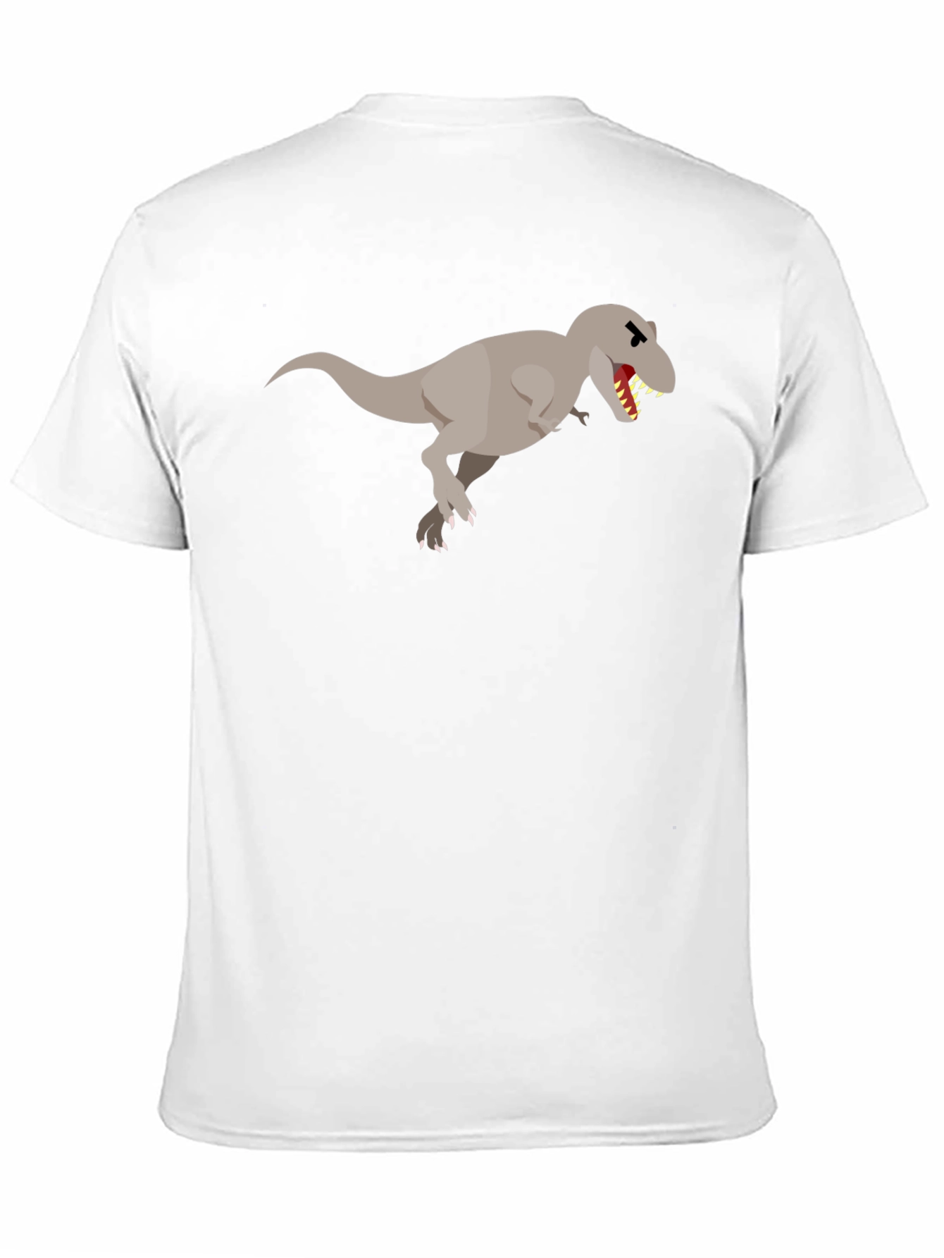 Dinosaur Graphic Tee - Black Cotton T-Shirt