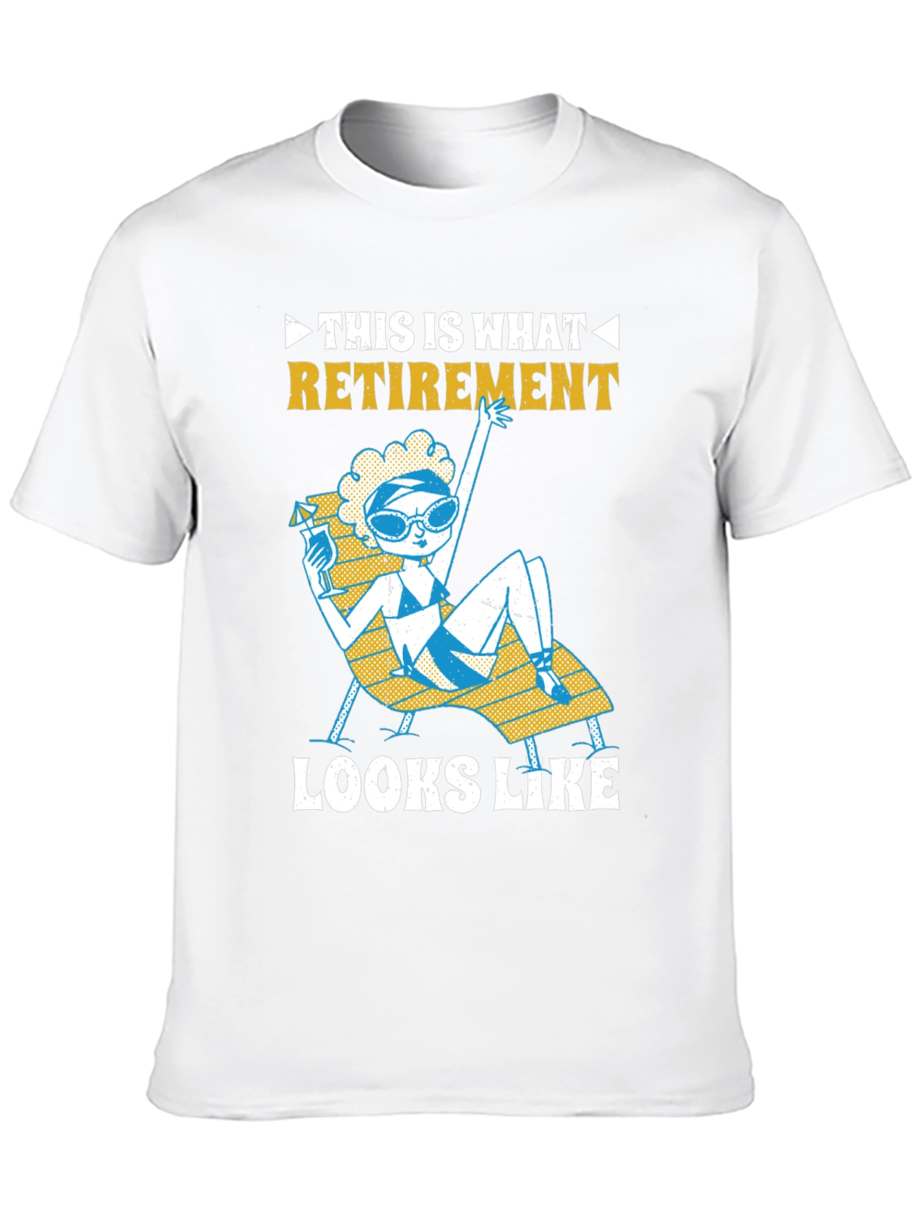Retirement T-Shirt: Fun Beach Lounging Design