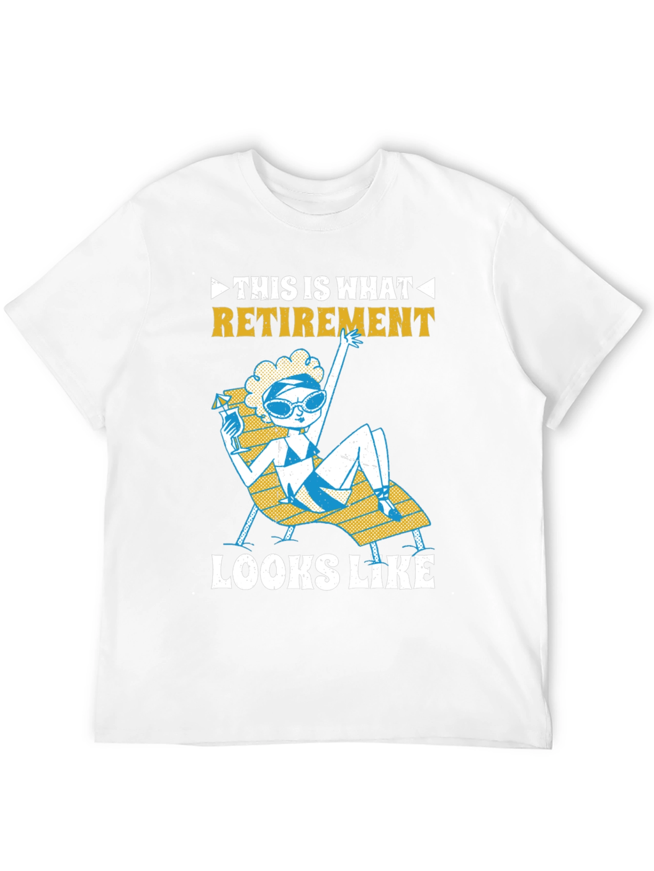 Retirement T-Shirt: Fun Beach Lounging Design
