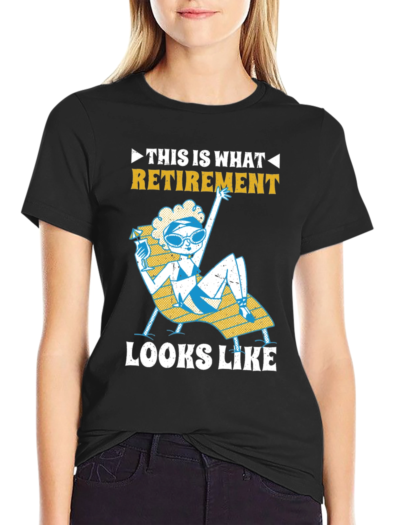 Retirement T-Shirt: Fun Beach Lounging Design