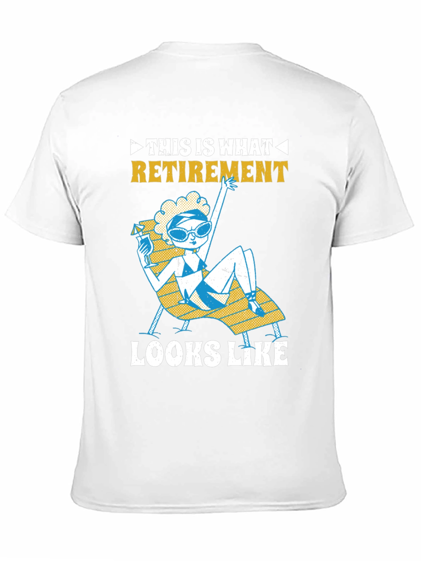 Retirement T-Shirt: Fun Beach Lounging Design