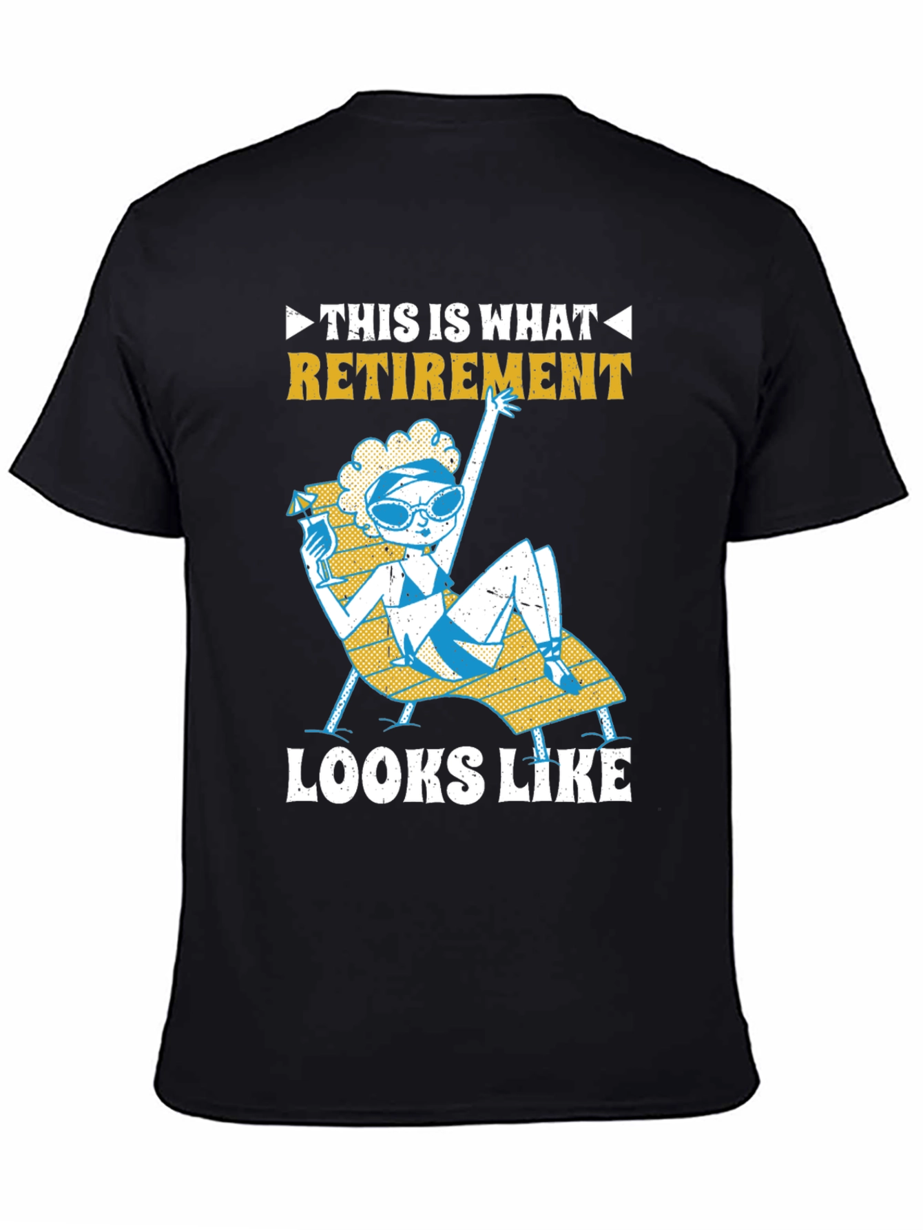 Retirement T-Shirt: Fun Beach Lounging Design