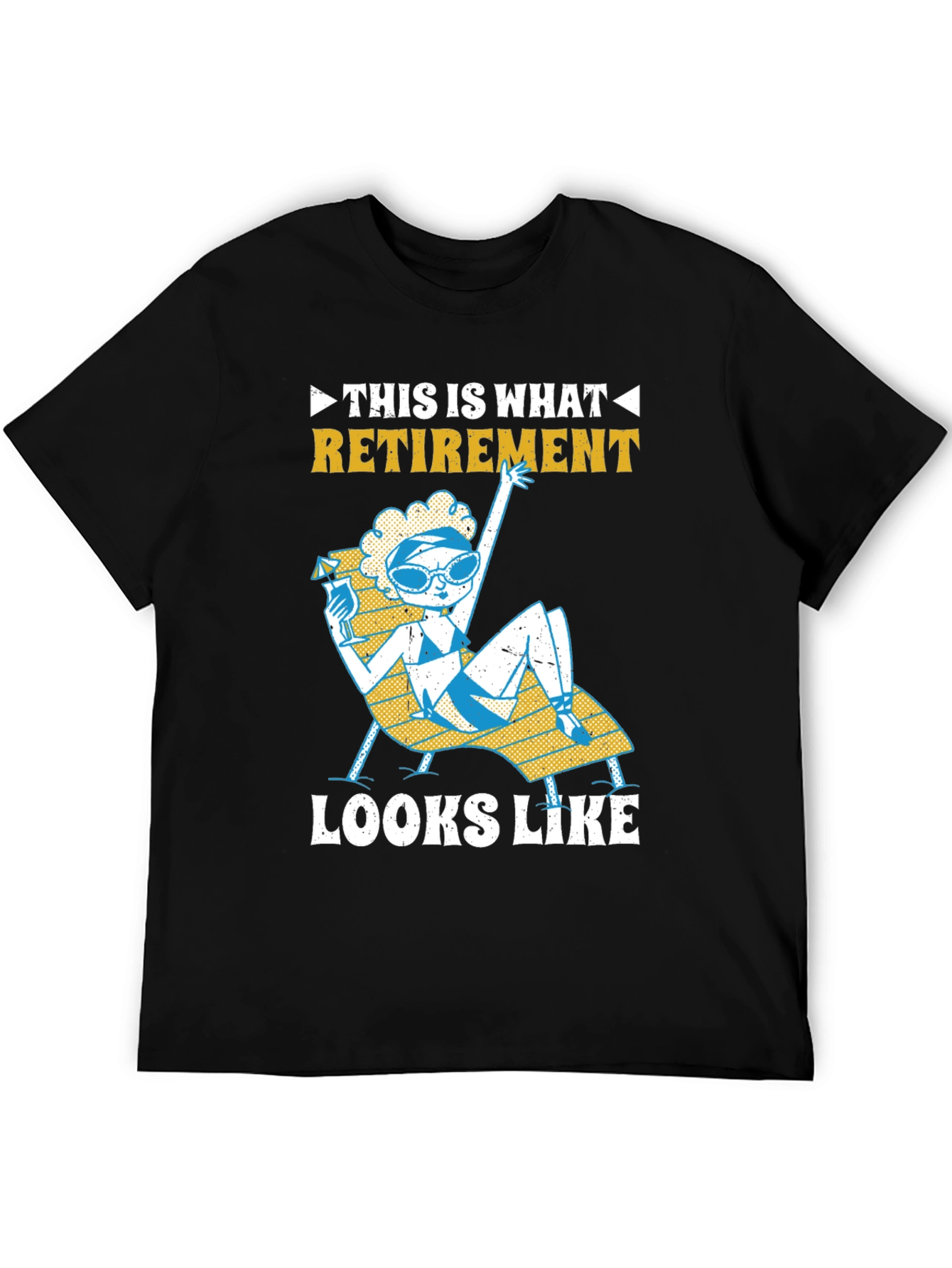 Retirement T-Shirt: Fun Beach Lounging Design