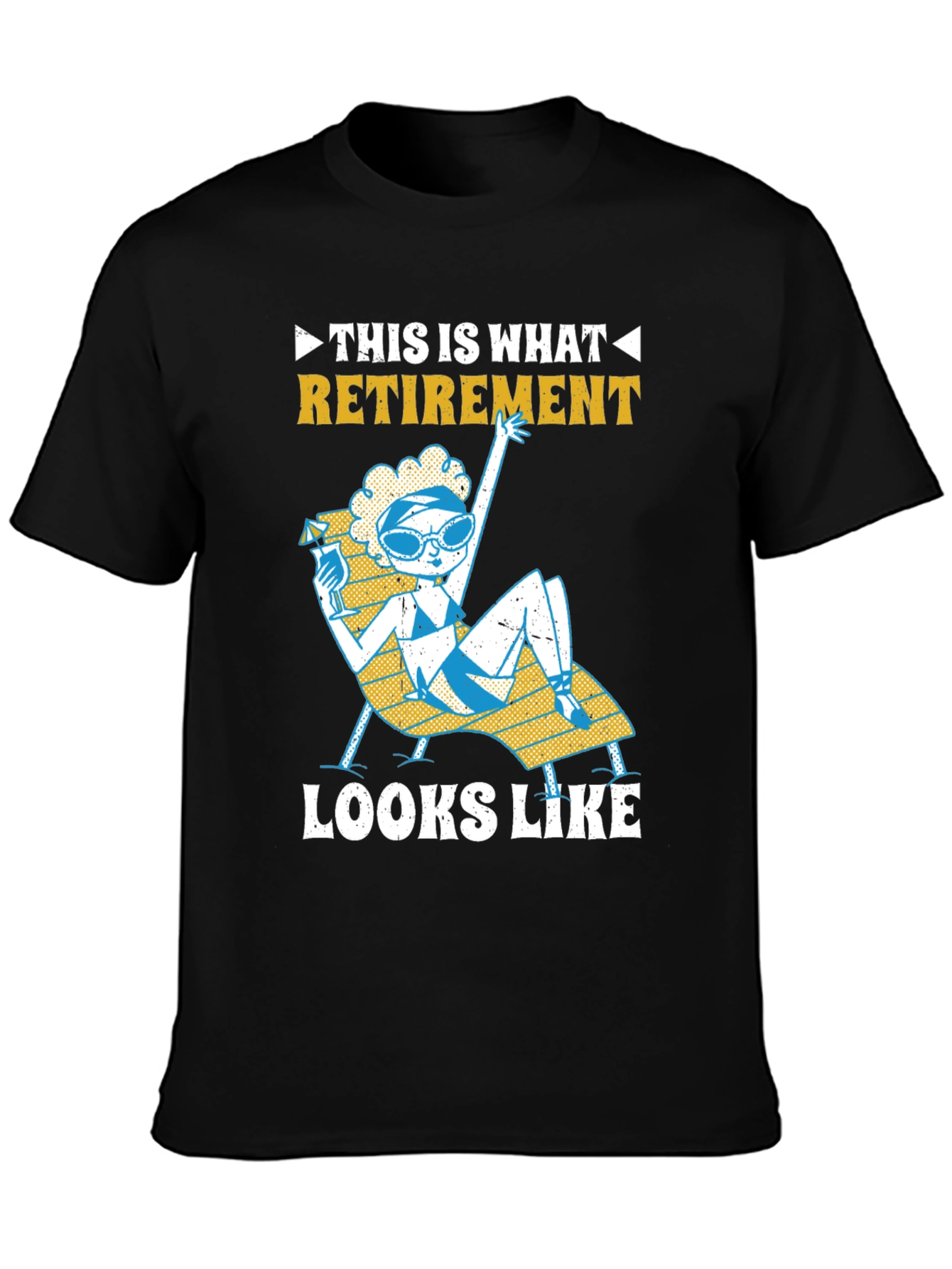 Retirement T-Shirt: Fun Beach Lounging Design