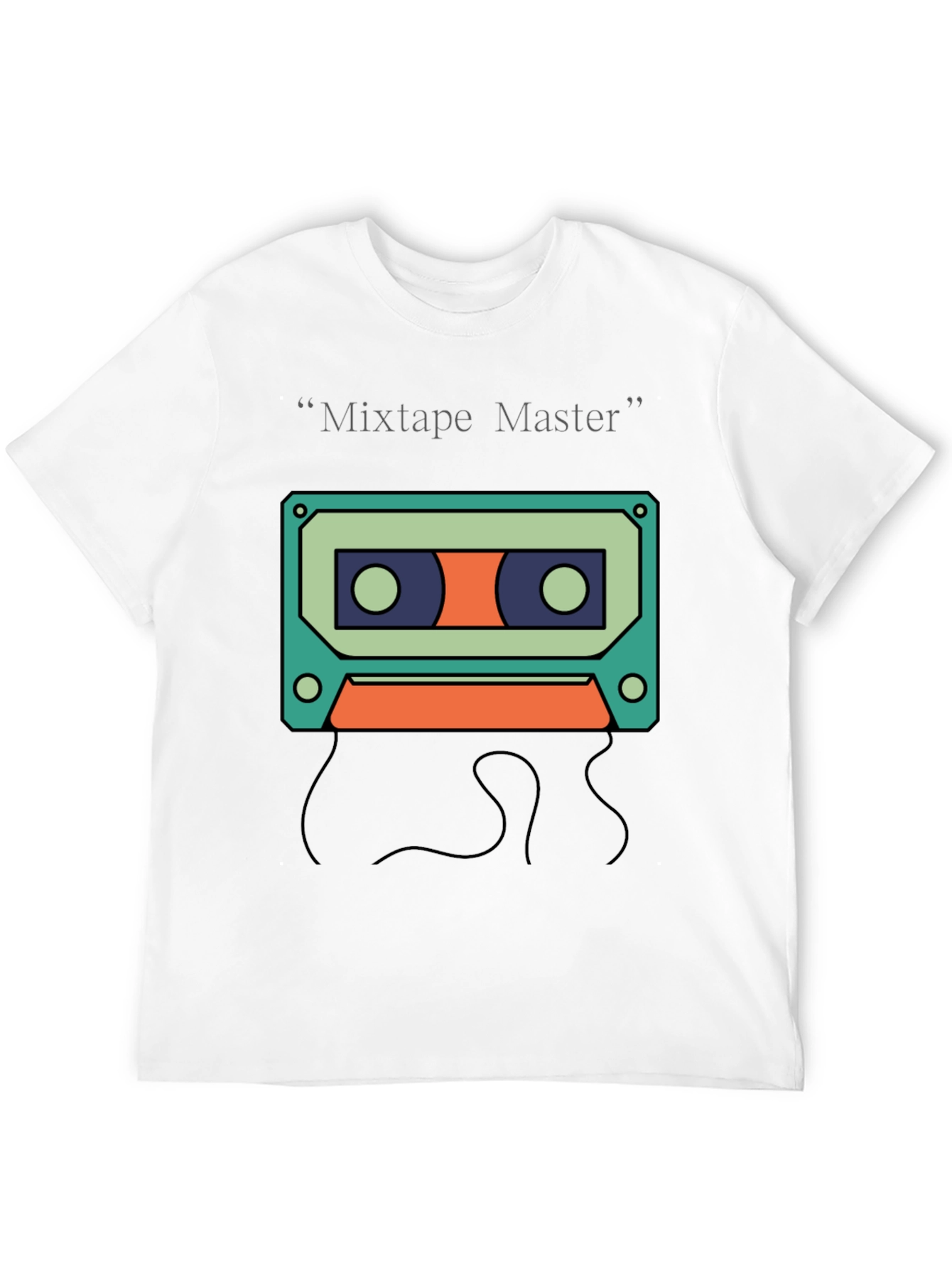 Mixtape Master Graphic Tee - Retro Cassette Design