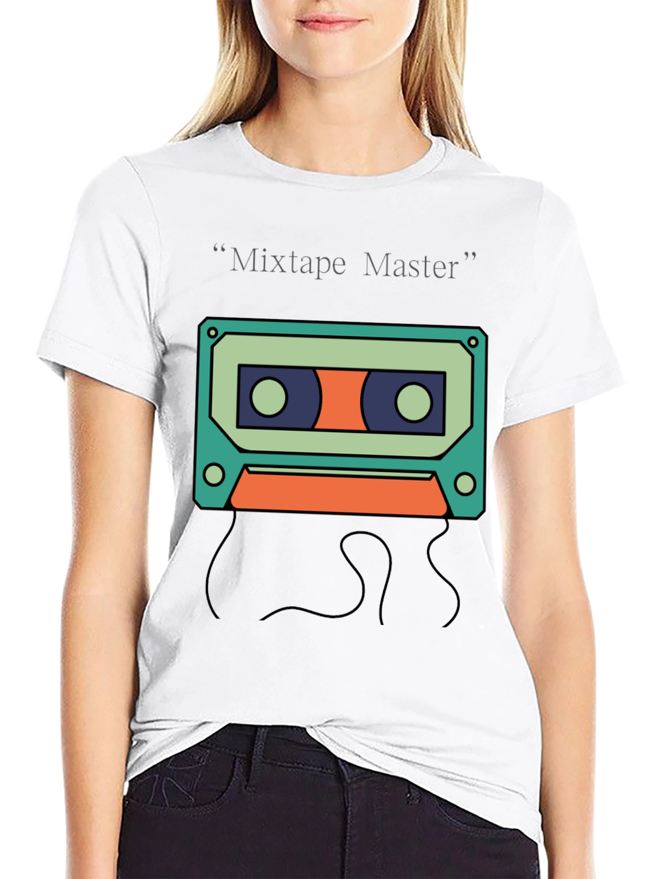 Mixtape Master Graphic Tee - Retro Cassette Design