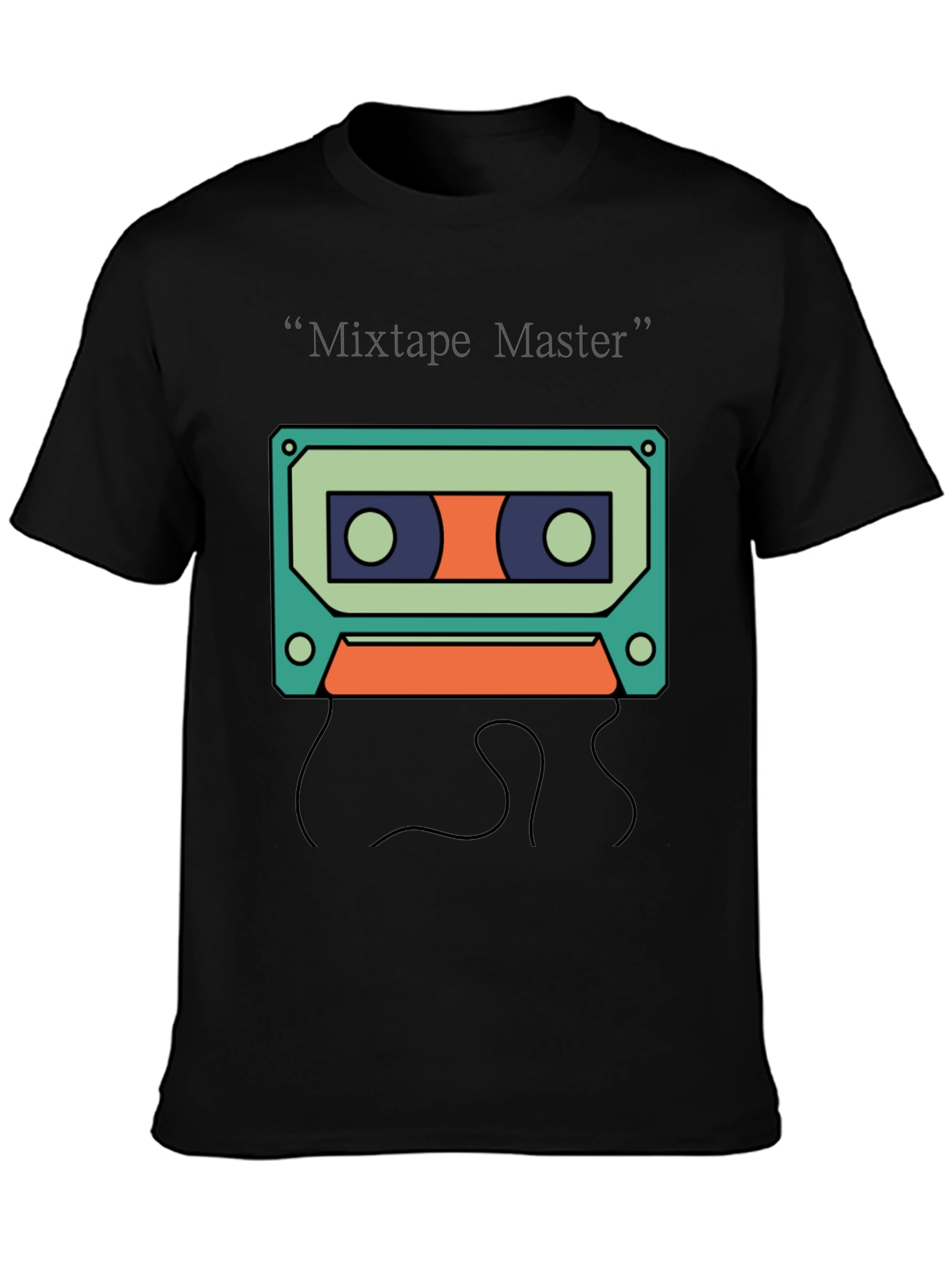 Mixtape Master Graphic Tee - Retro Cassette Design