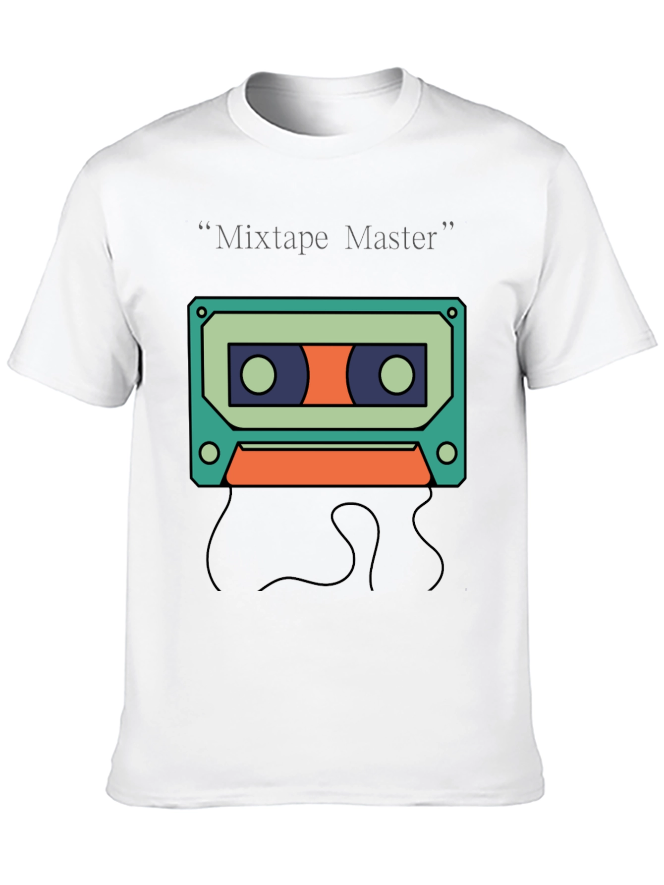 Mixtape Master Graphic Tee - Retro Cassette Design