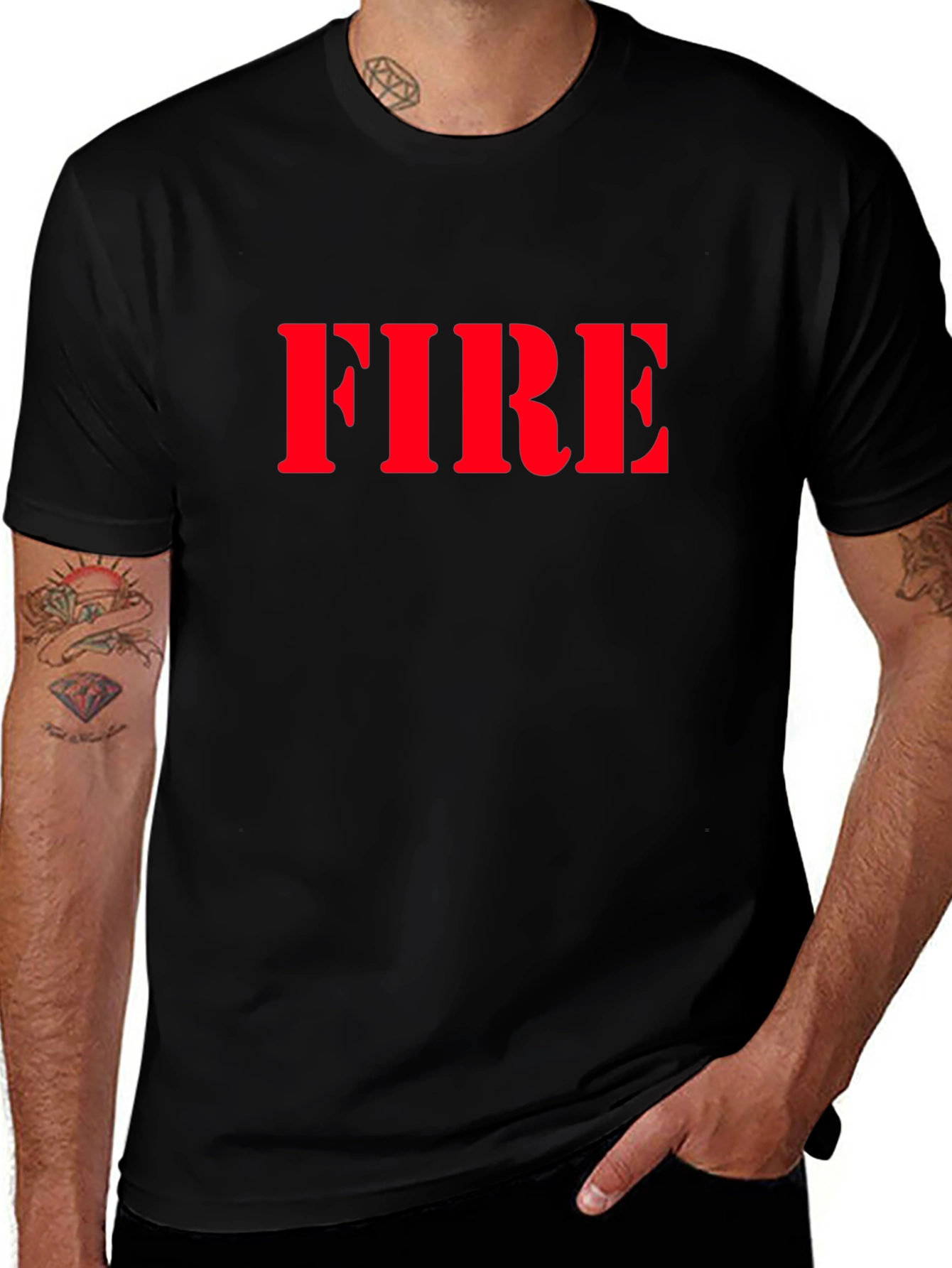 Bold FIRE T-Shirt - Statement Tee