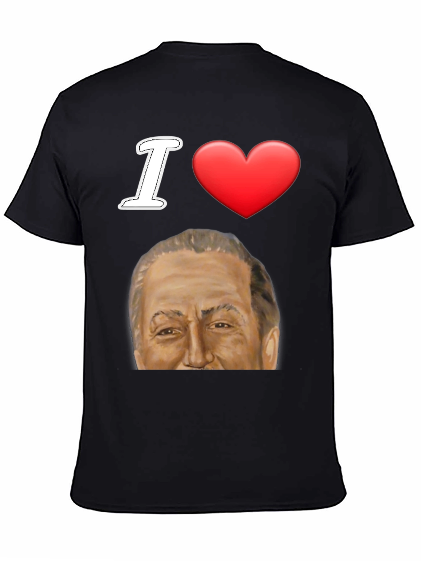 I Heart Silvio Berlusconi T-Shirt Black Graphic Tee