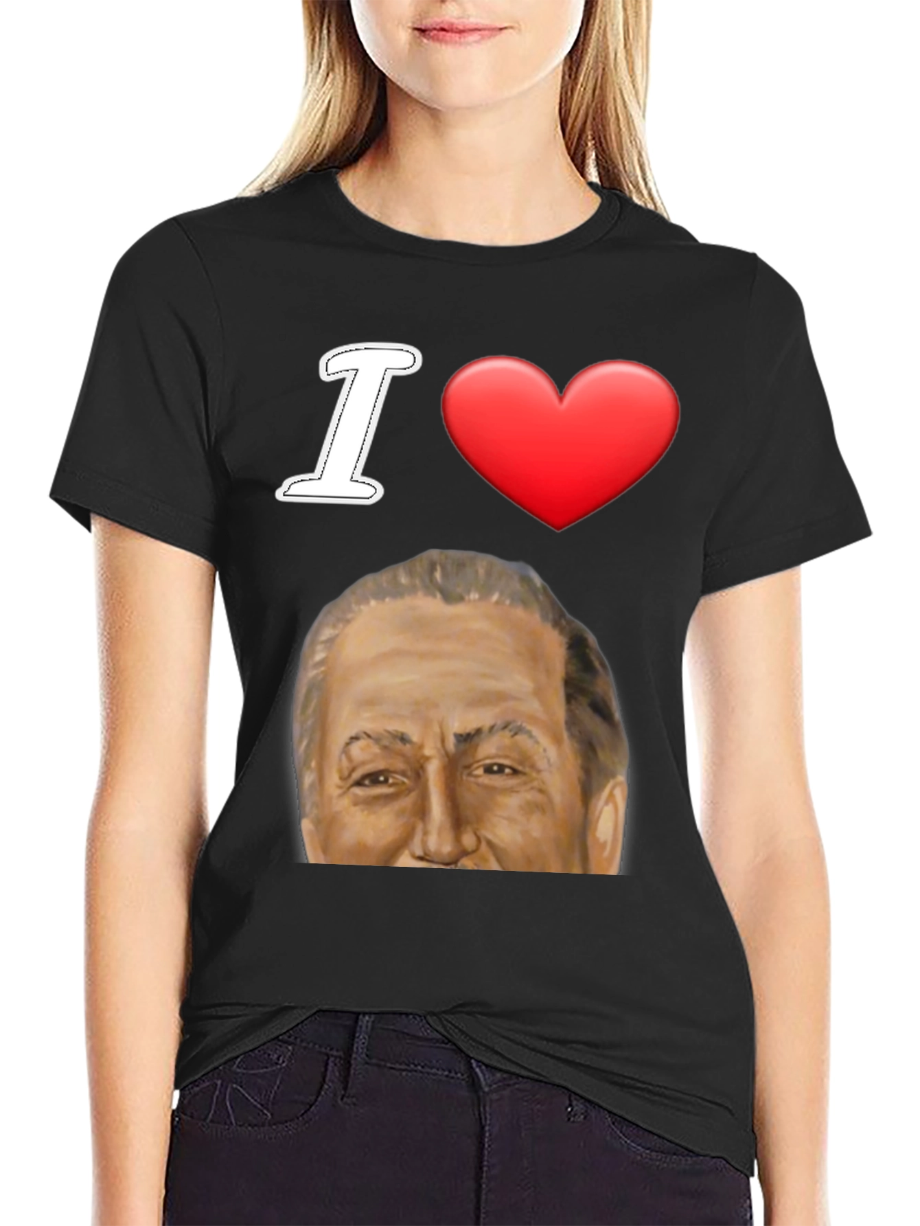 I Heart Silvio Berlusconi T-Shirt Black Graphic Tee