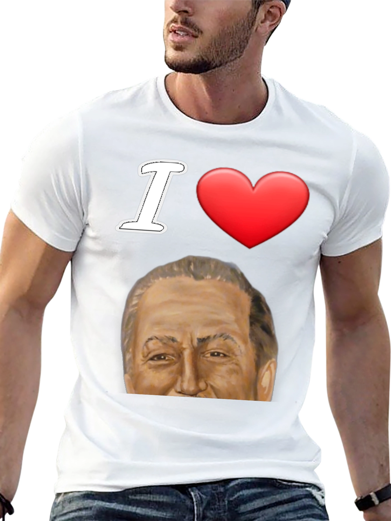 I Heart Silvio Berlusconi T-Shirt Black Graphic Tee