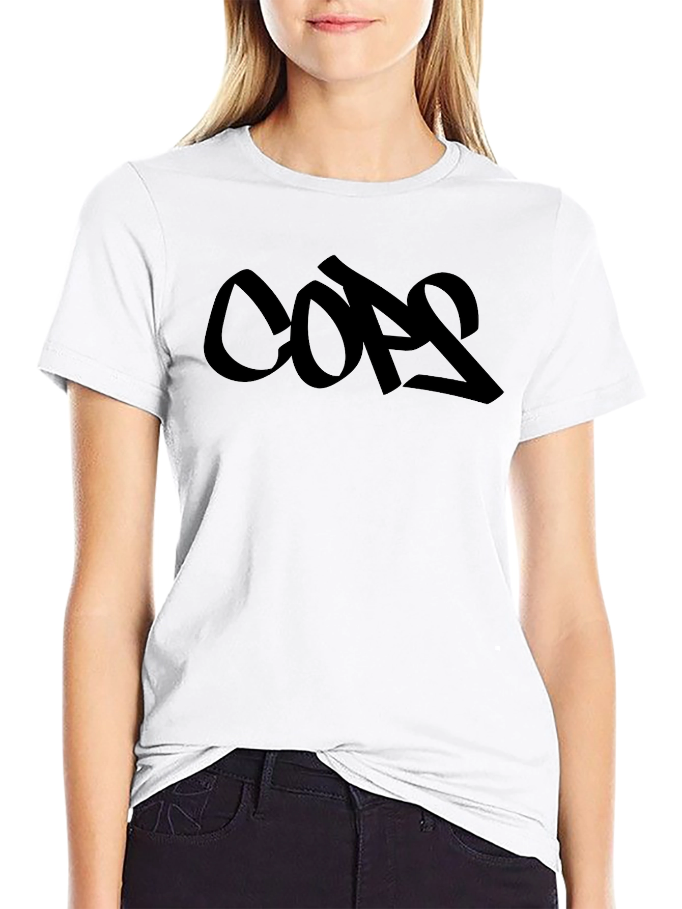 Bold Graphic Black Tee