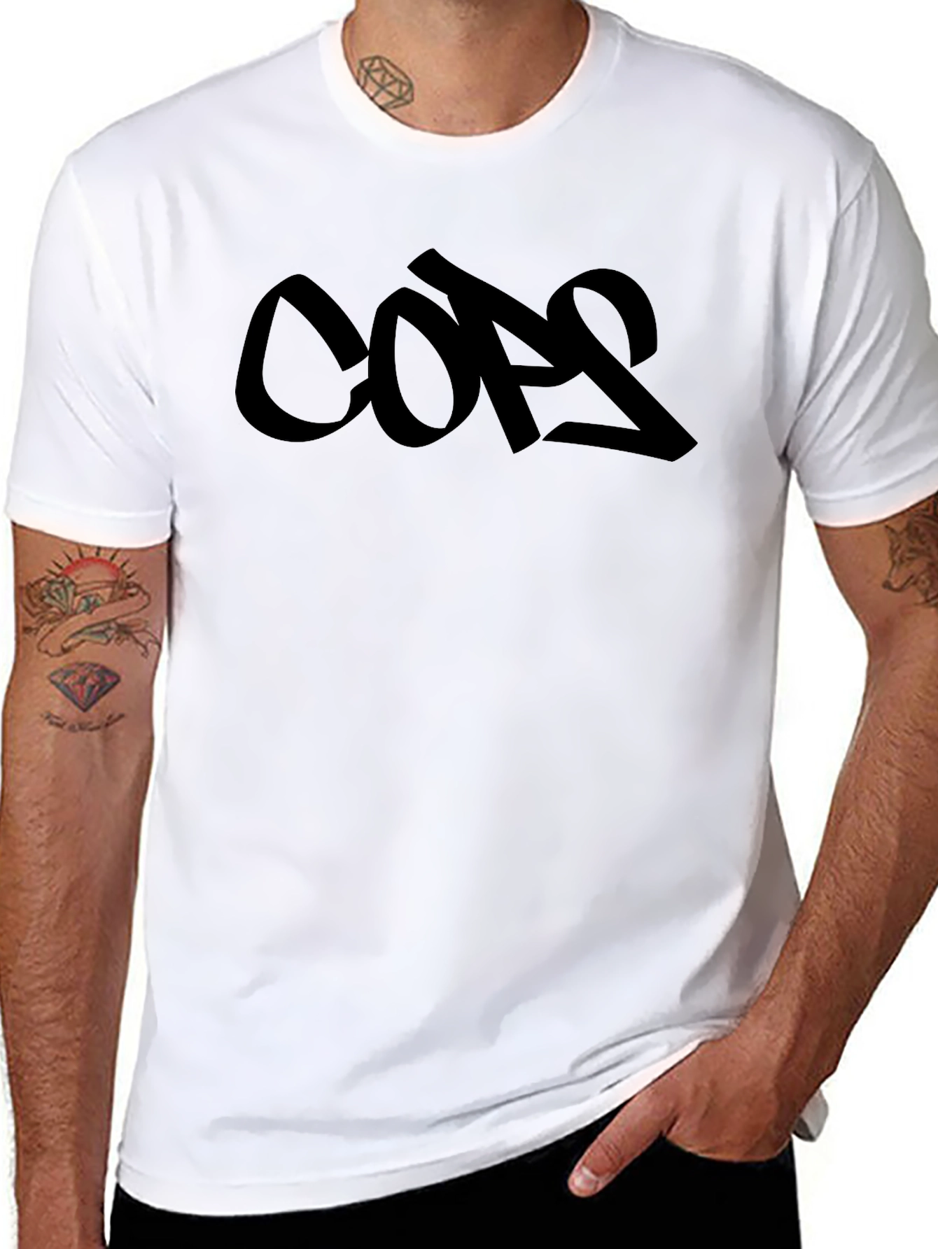 Bold Graphic Black Tee