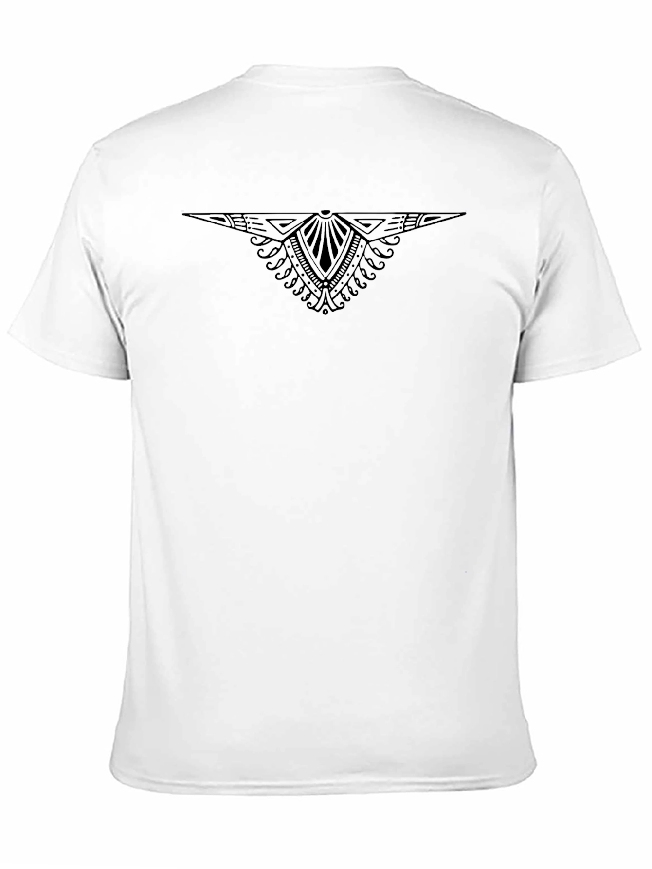 Geometric Design Black T-Shirt
