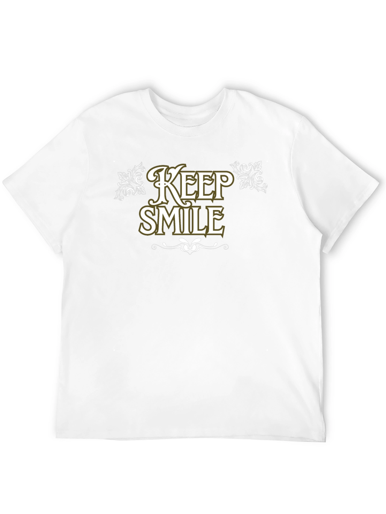 Keep Smile Black Graphic Tee Shirt