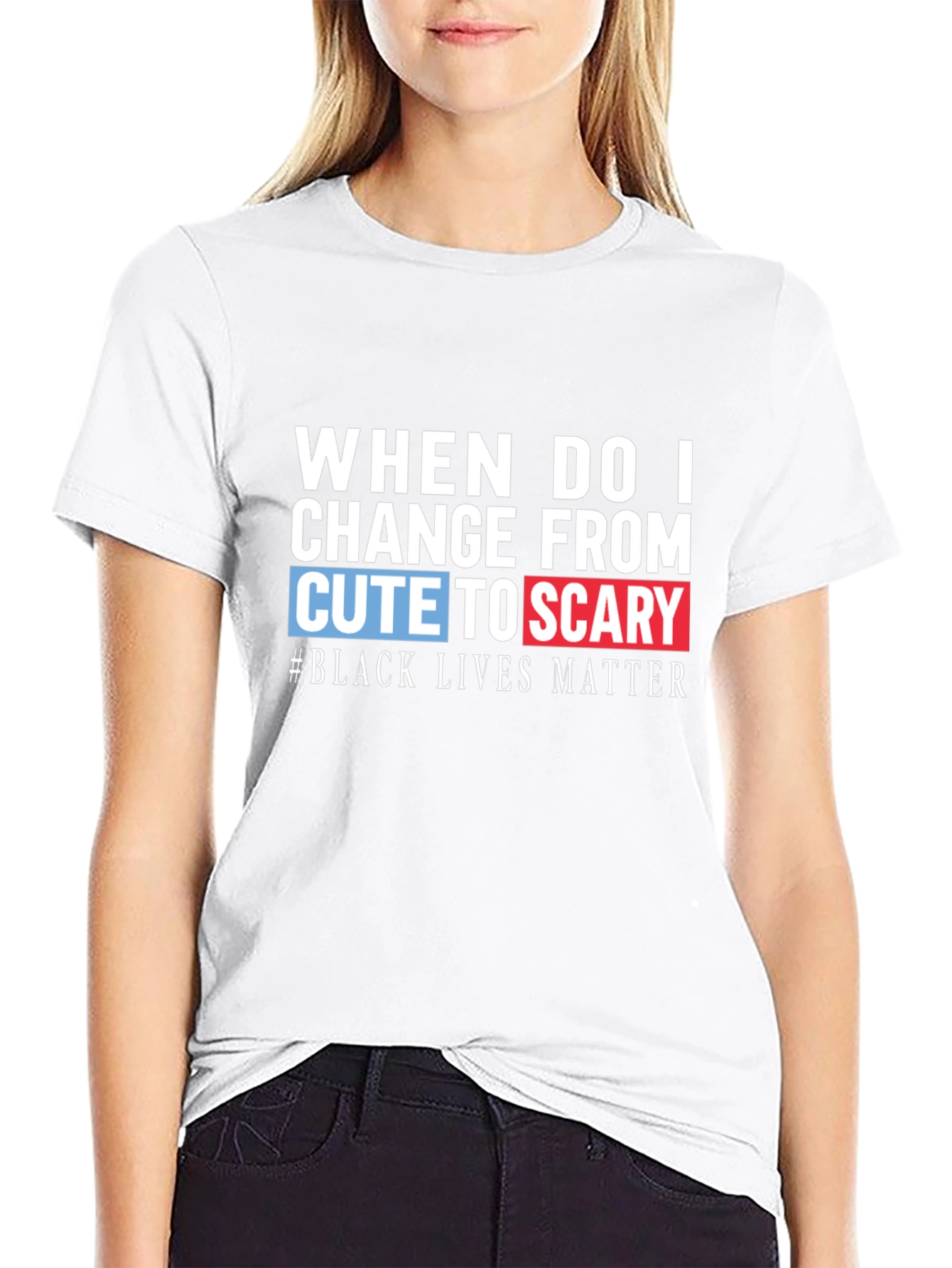 Cute to Scary Black Lives Matter Graphic Tee