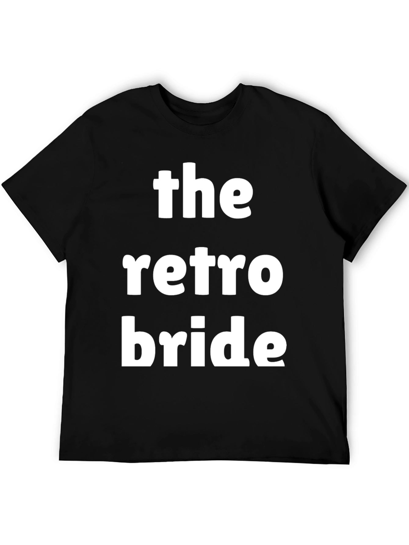 Retro Bride Black Graphic T-Shirt
