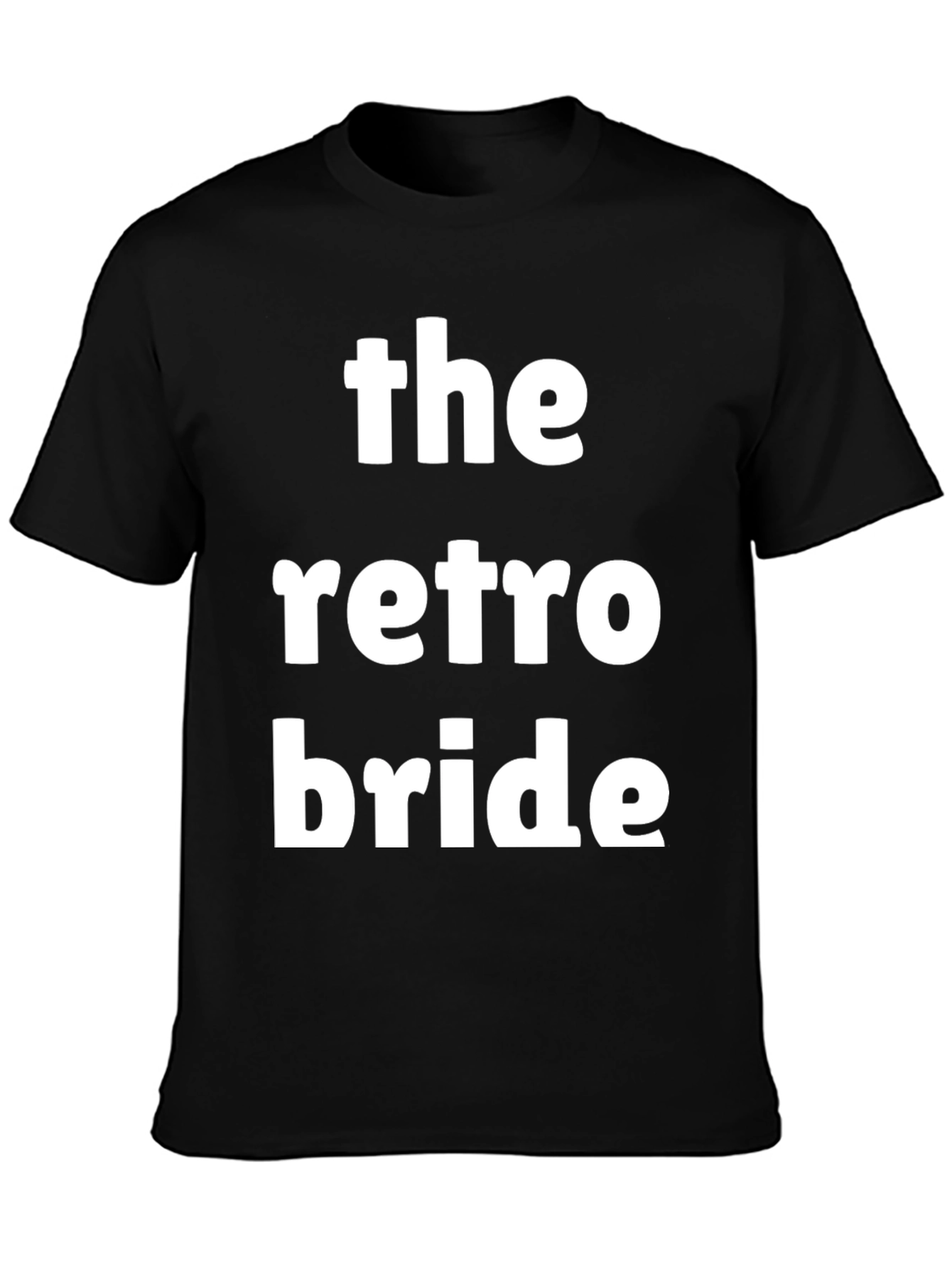 Retro Bride Black Graphic T-Shirt