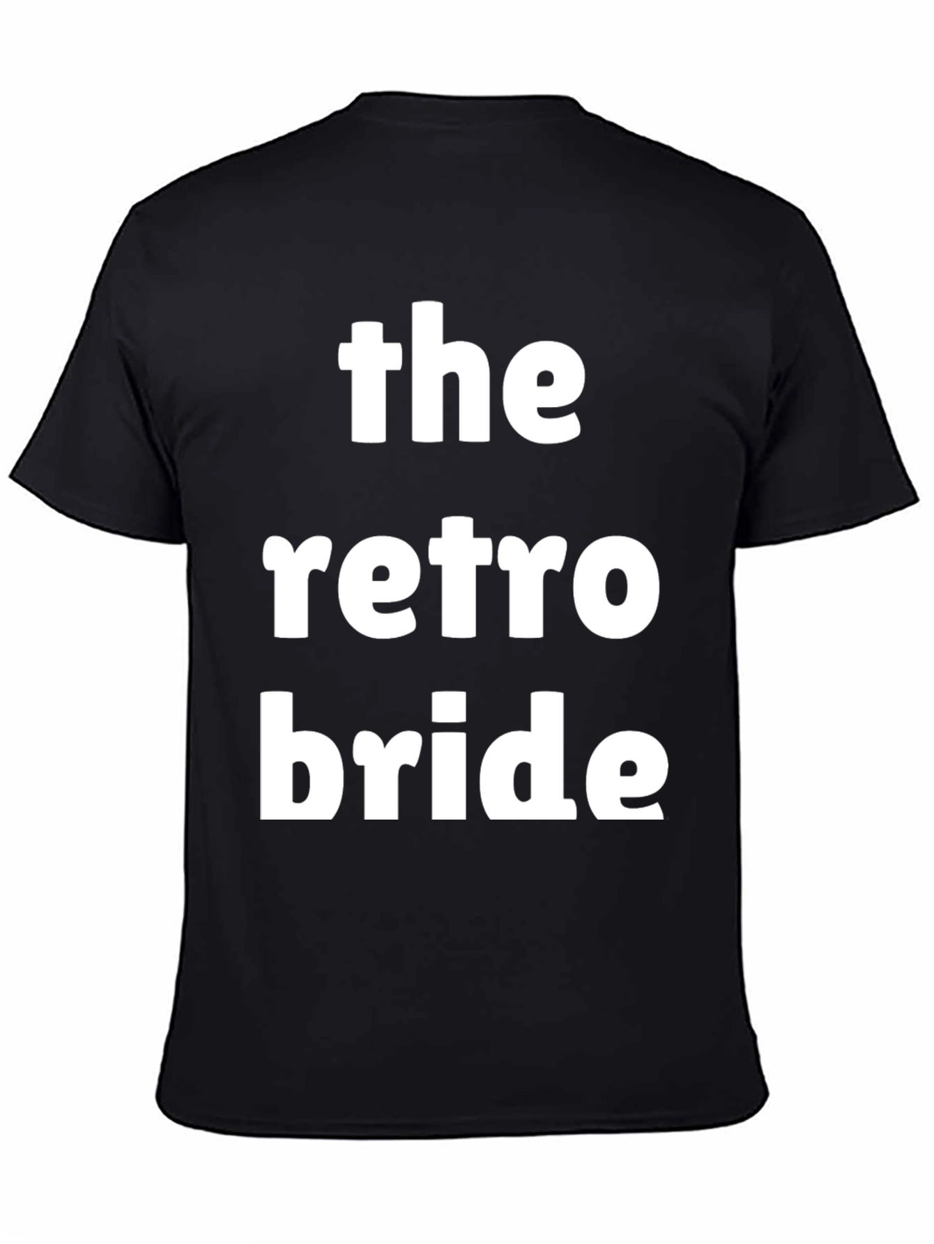 Retro Bride Black Graphic T-Shirt