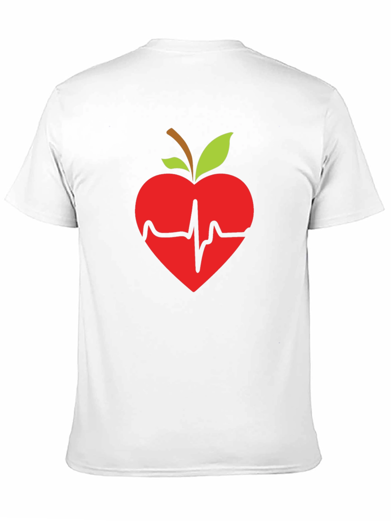 Apple Heartbeat Graphic Tee - Black T-Shirt