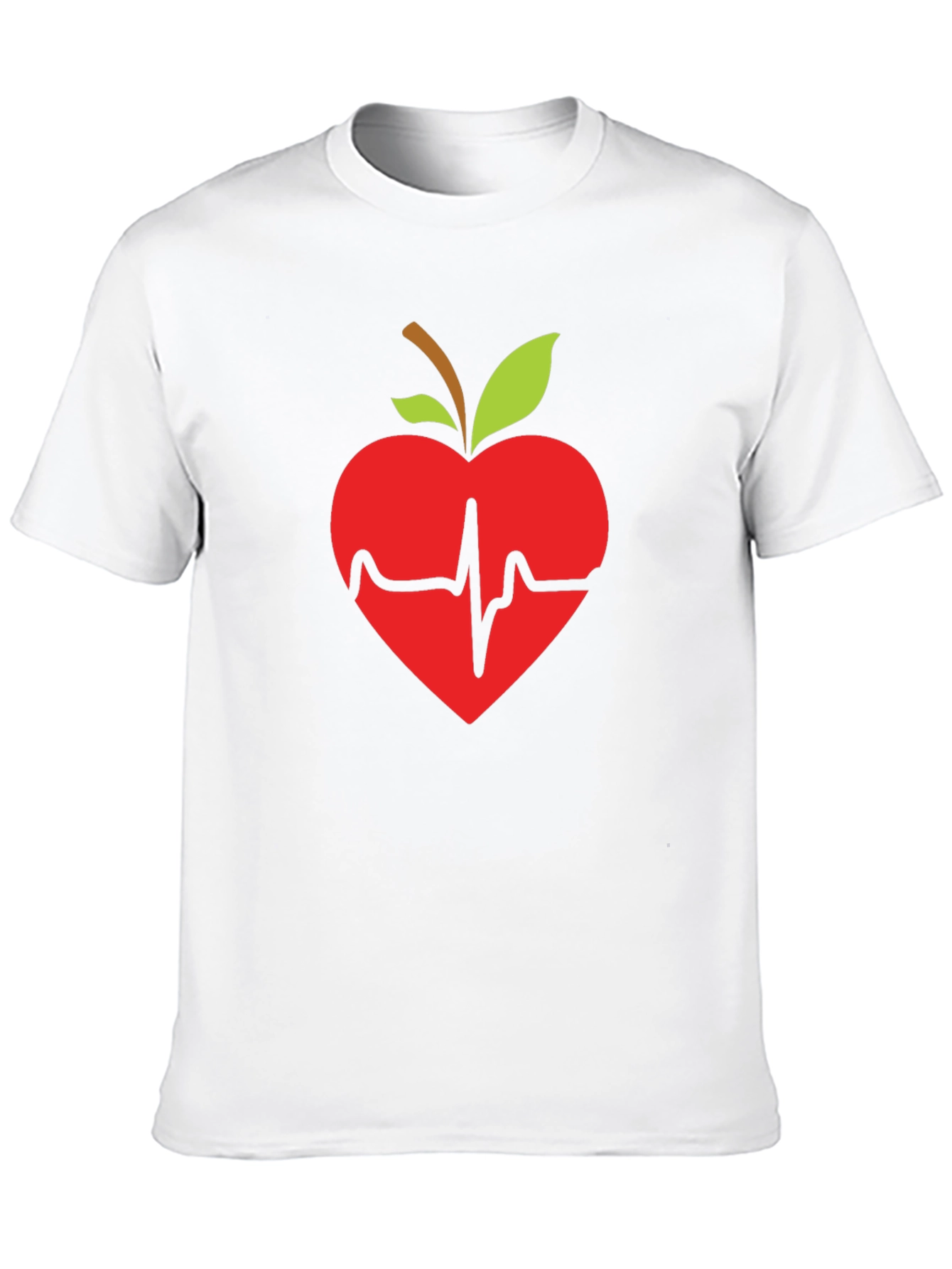 Apple Heartbeat Graphic Tee - Black T-Shirt