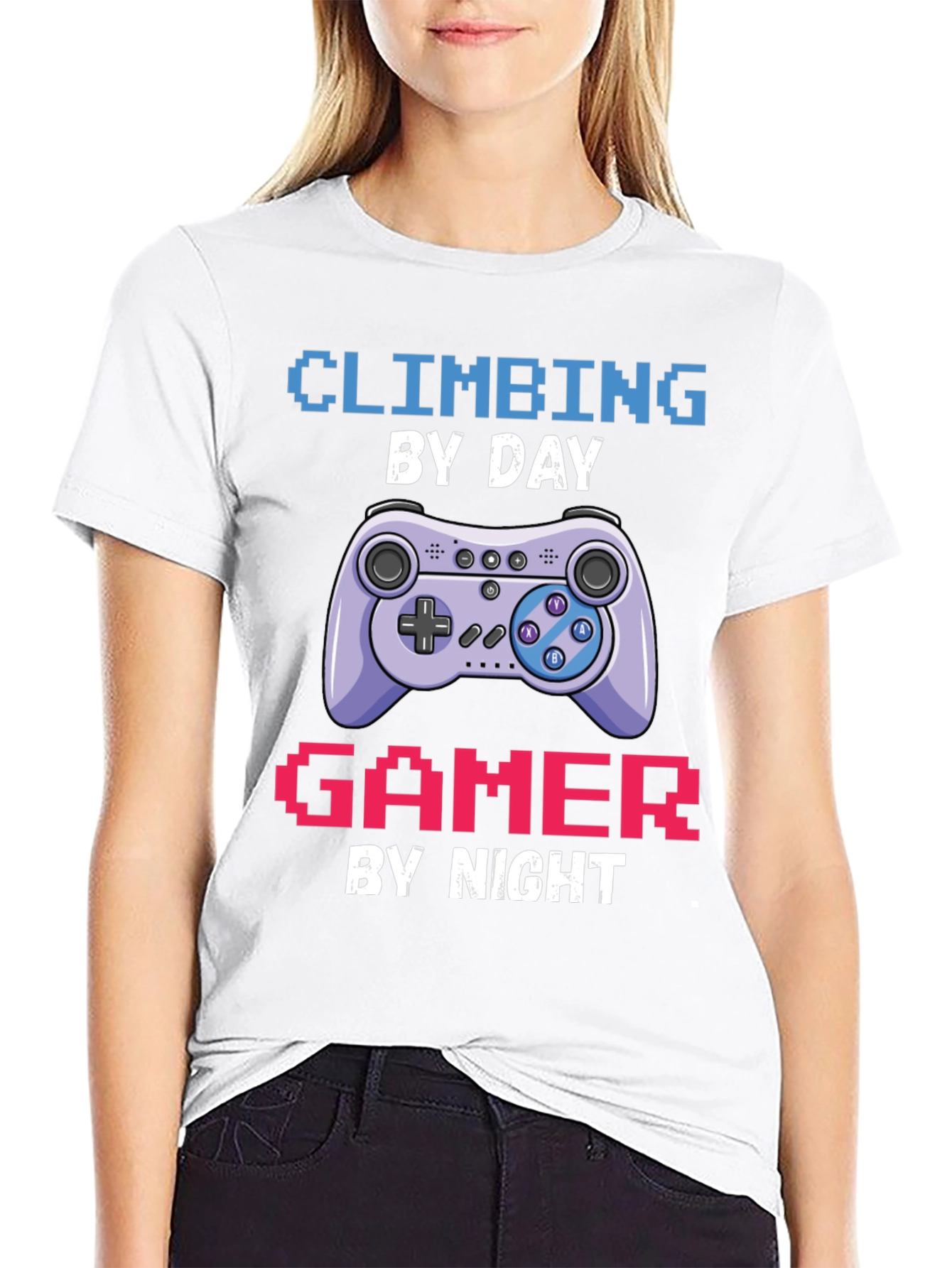 Climbing Gamer T-Shirt: Day Climber Night Gamer