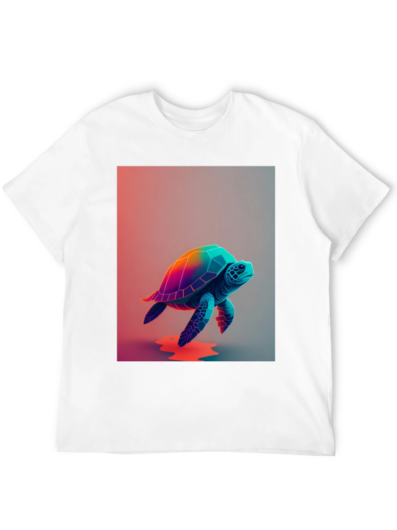Rainbow Turtle Graphic Tee - Unique Design