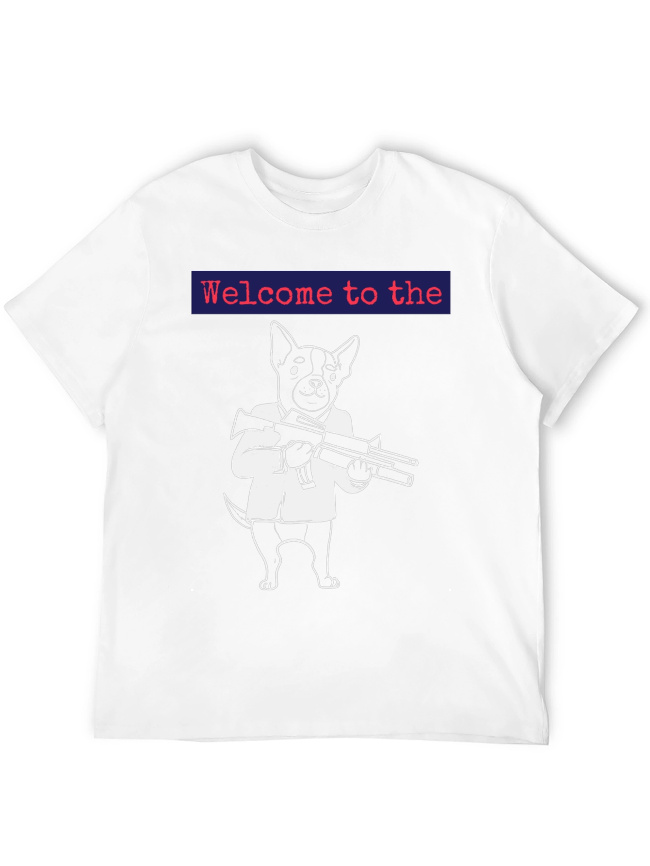 Gangster Dog Graphic T-Shirt