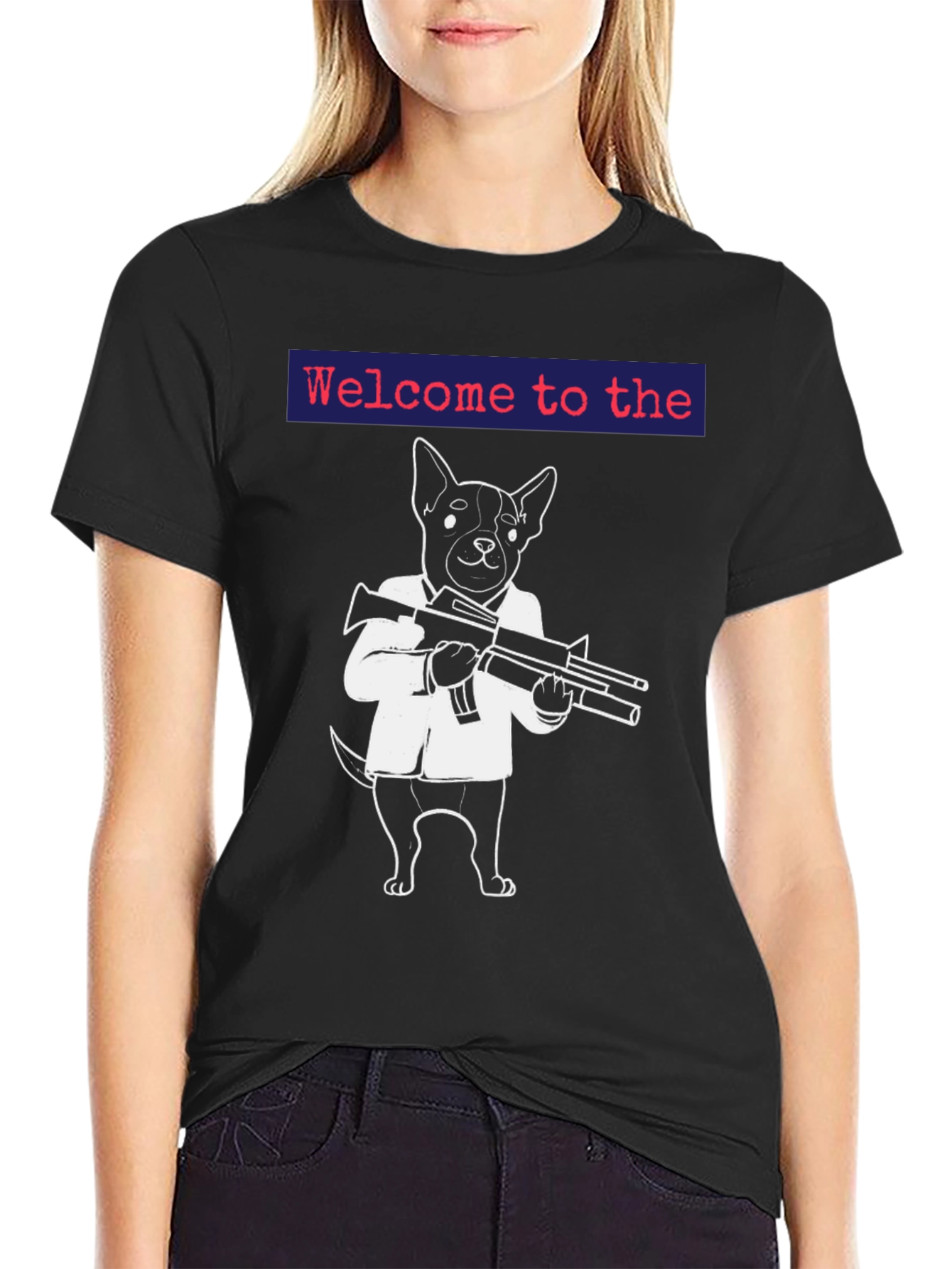 Gangster Dog Graphic T-Shirt