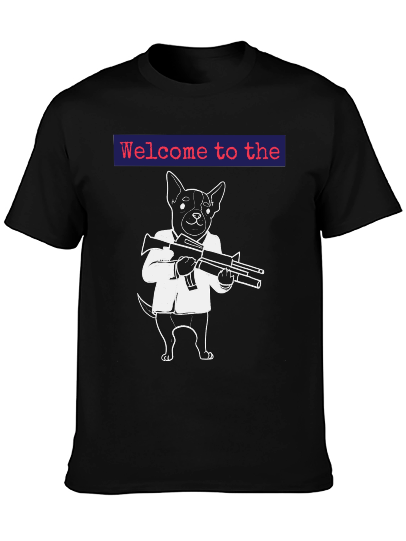 Gangster Dog Graphic T-Shirt