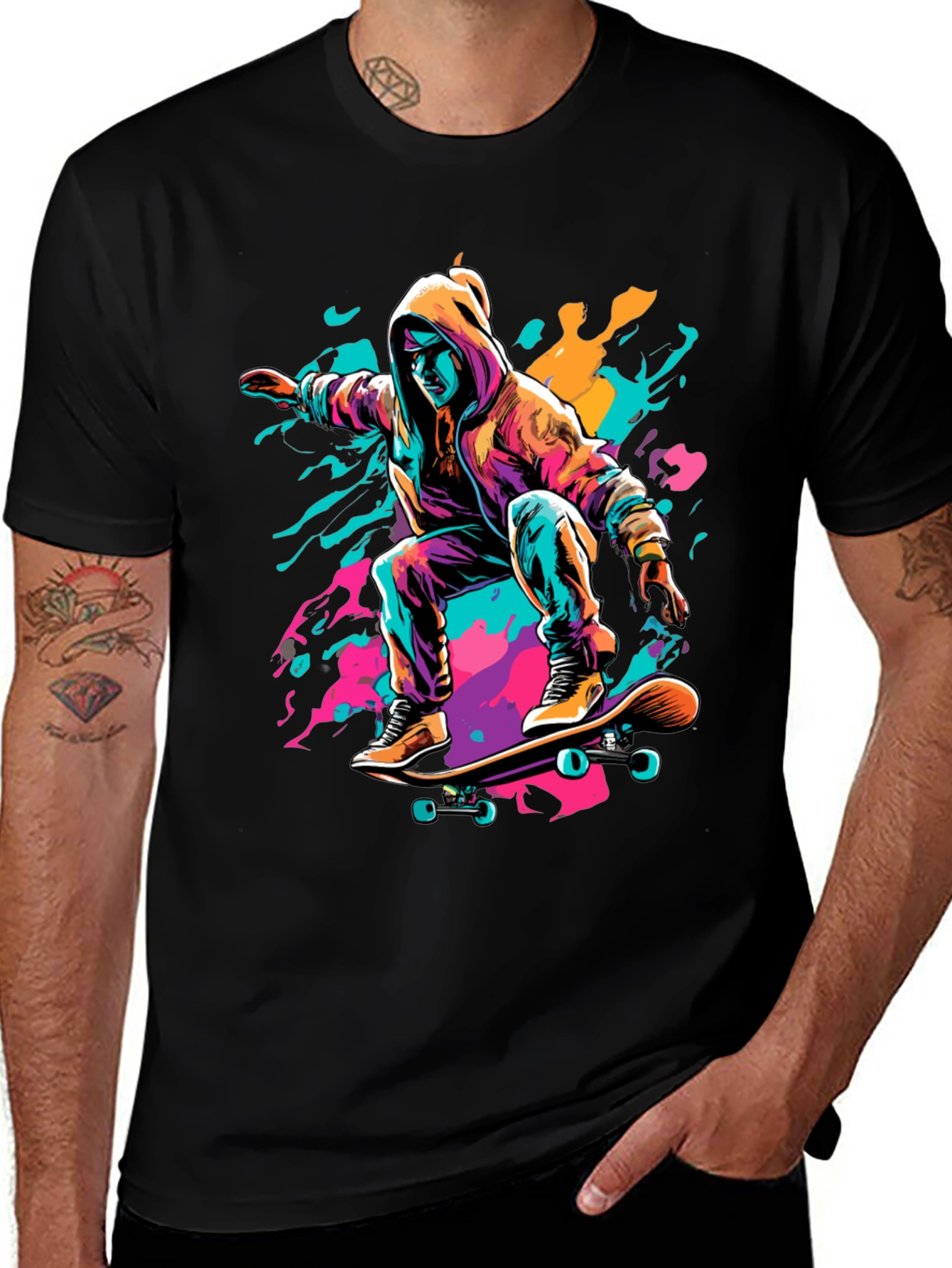 Skater Graphic Tee - Cool Urban Style