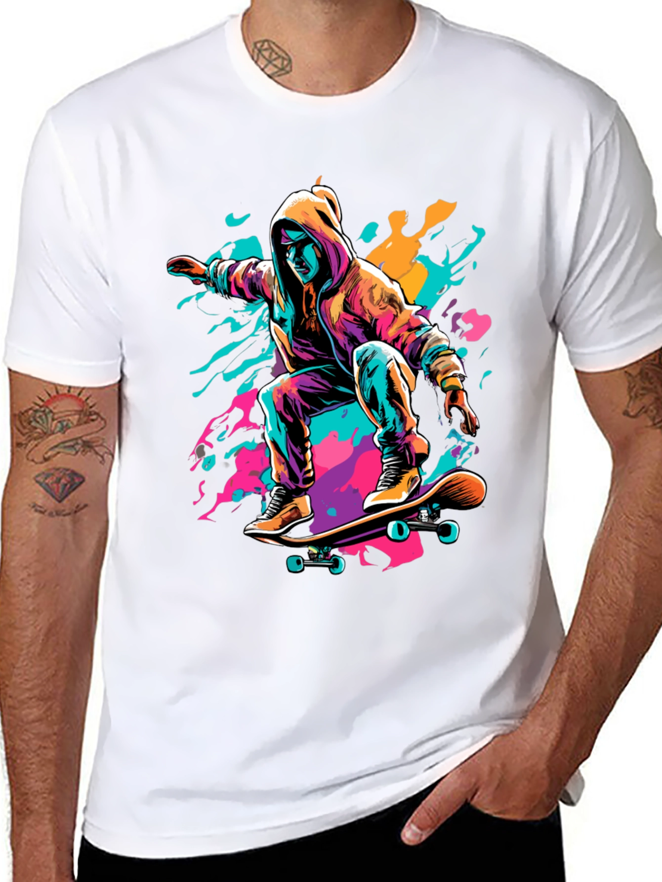 Skater Graphic Tee - Cool Urban Style