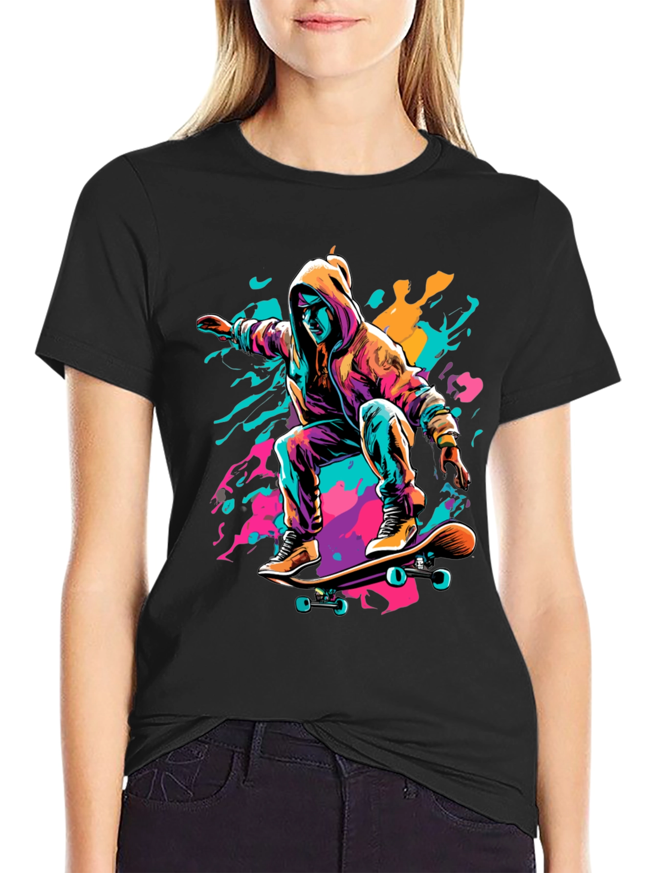 Skater Graphic Tee - Cool Urban Style