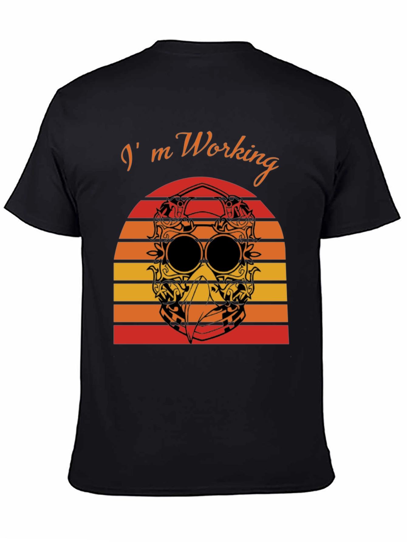 Im Working T-Shirt Plague Doctor Sunset