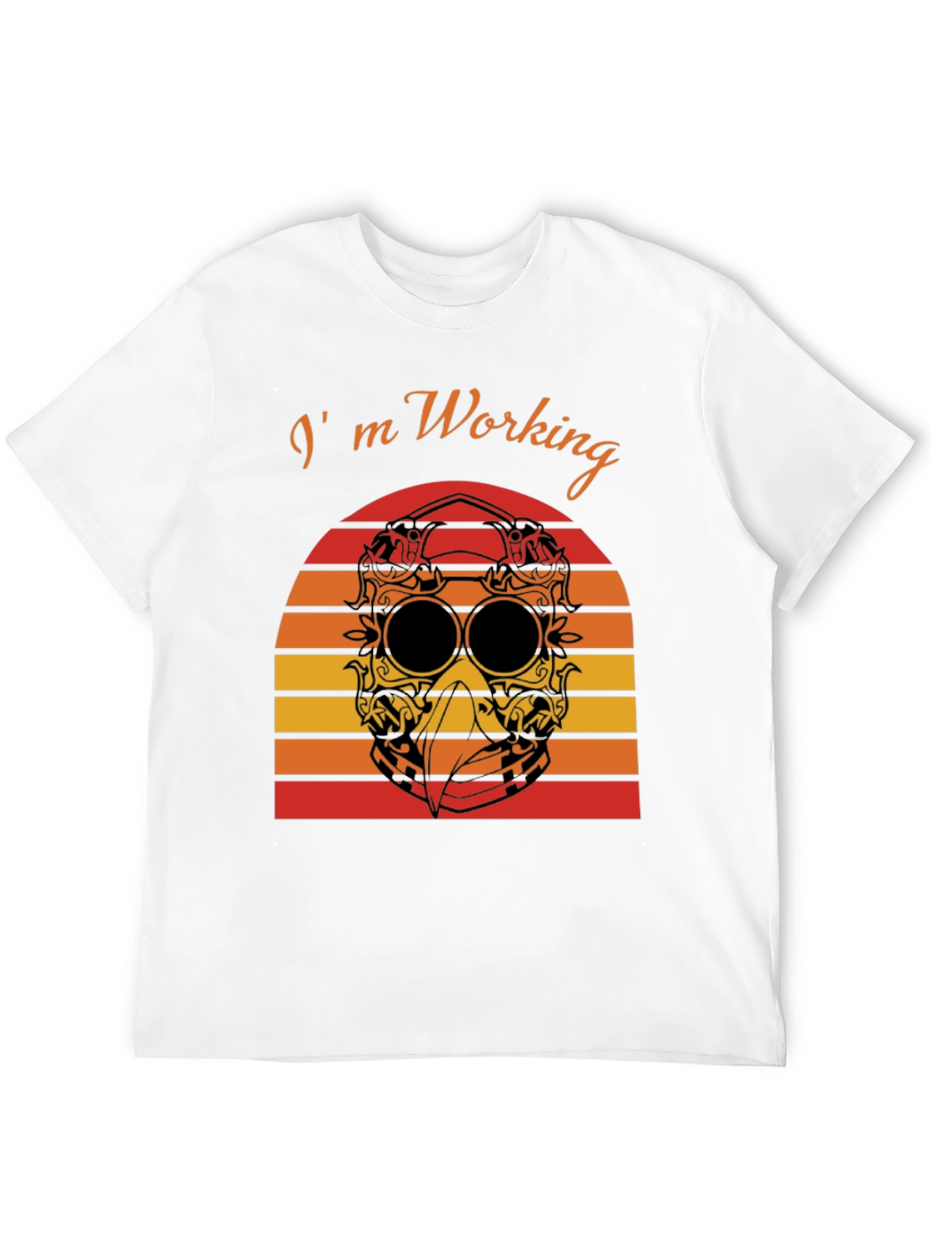 Im Working T-Shirt Plague Doctor Sunset