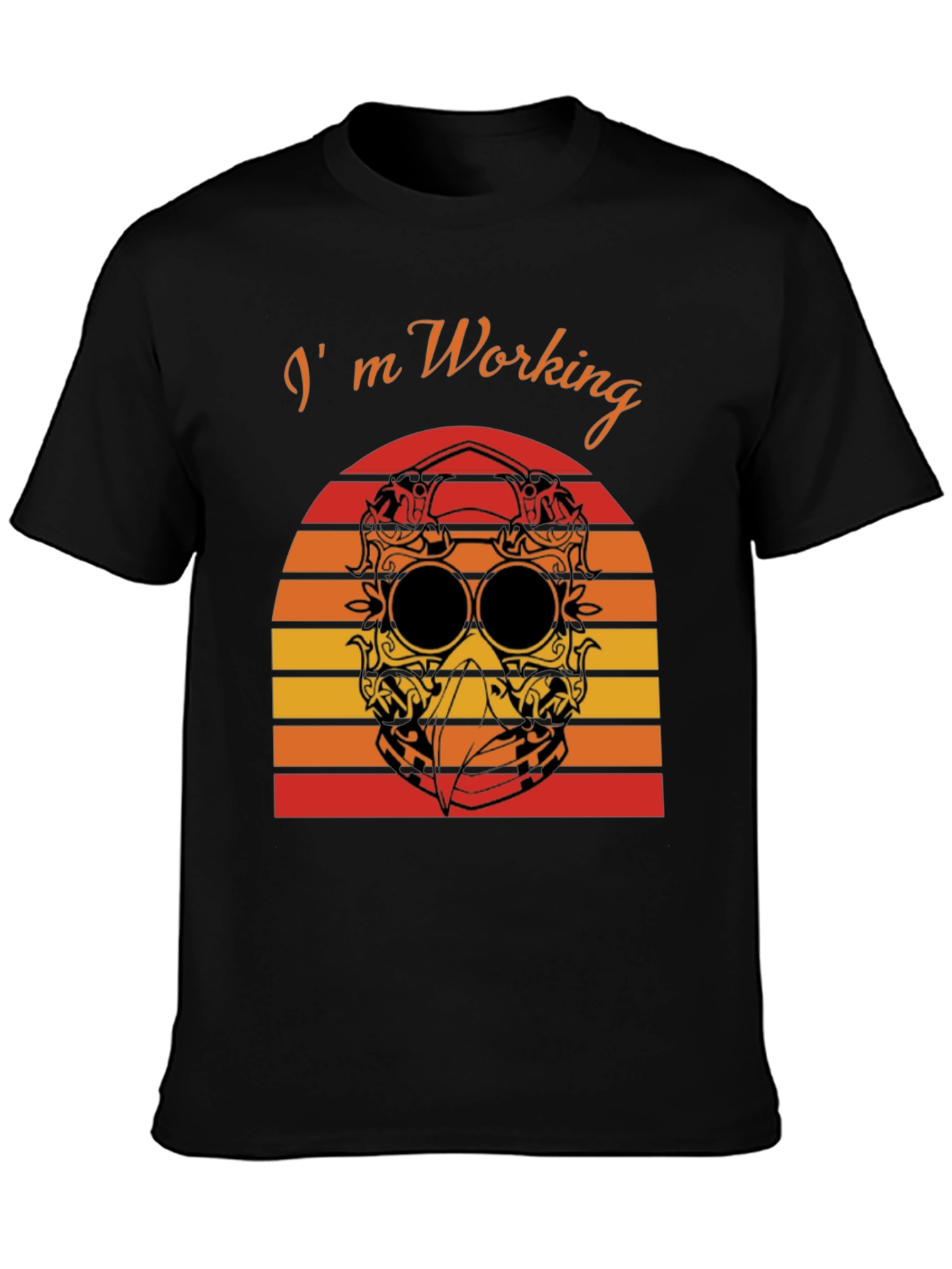 Im Working T-Shirt Plague Doctor Sunset