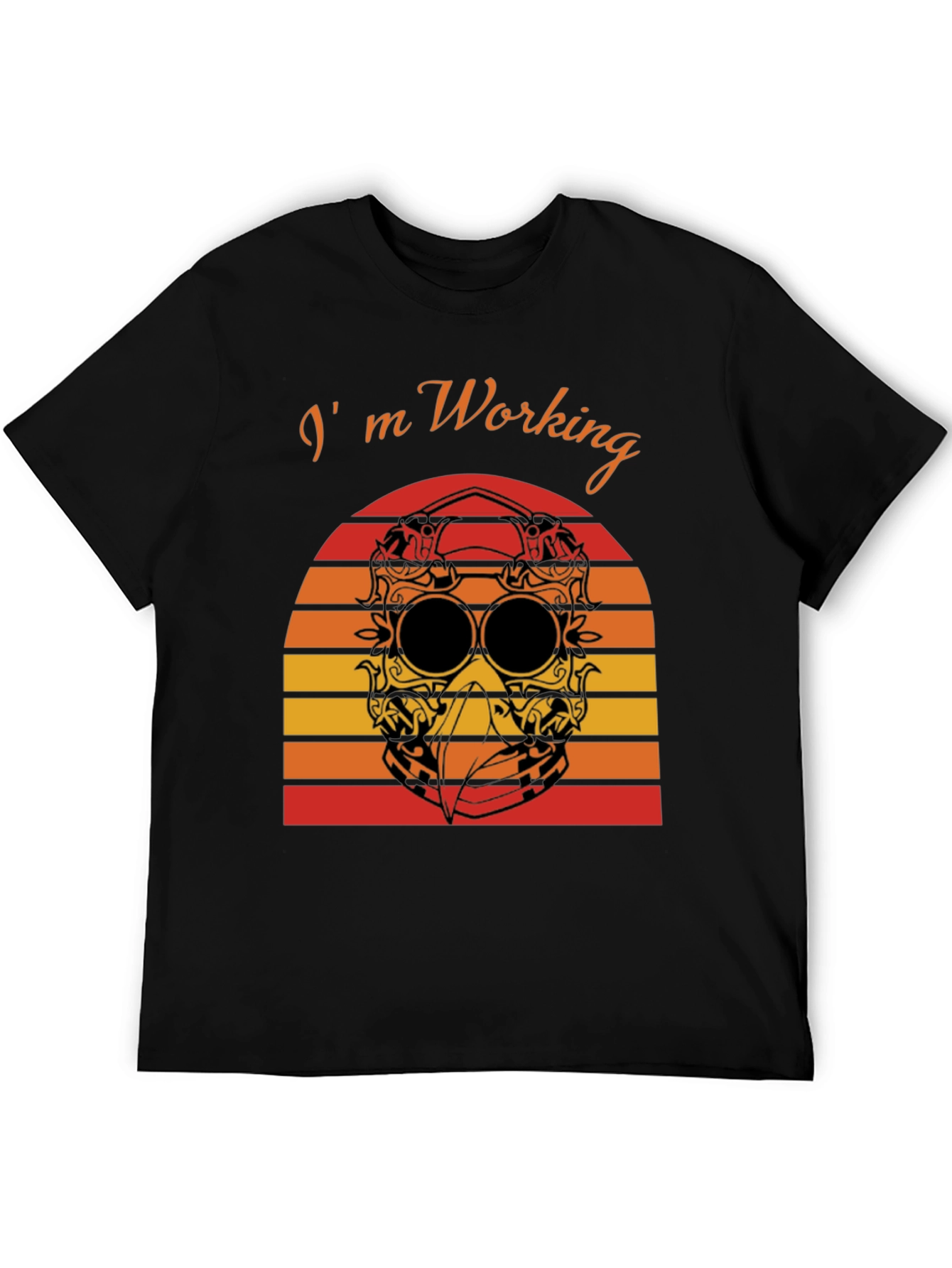 Im Working T-Shirt Plague Doctor Sunset