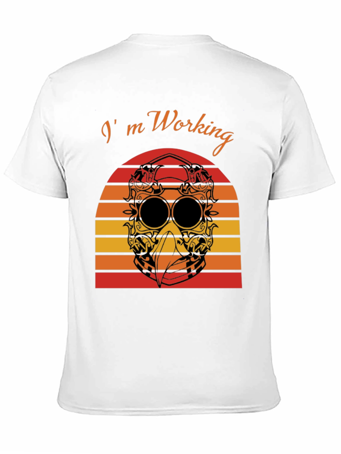Im Working T-Shirt Plague Doctor Sunset