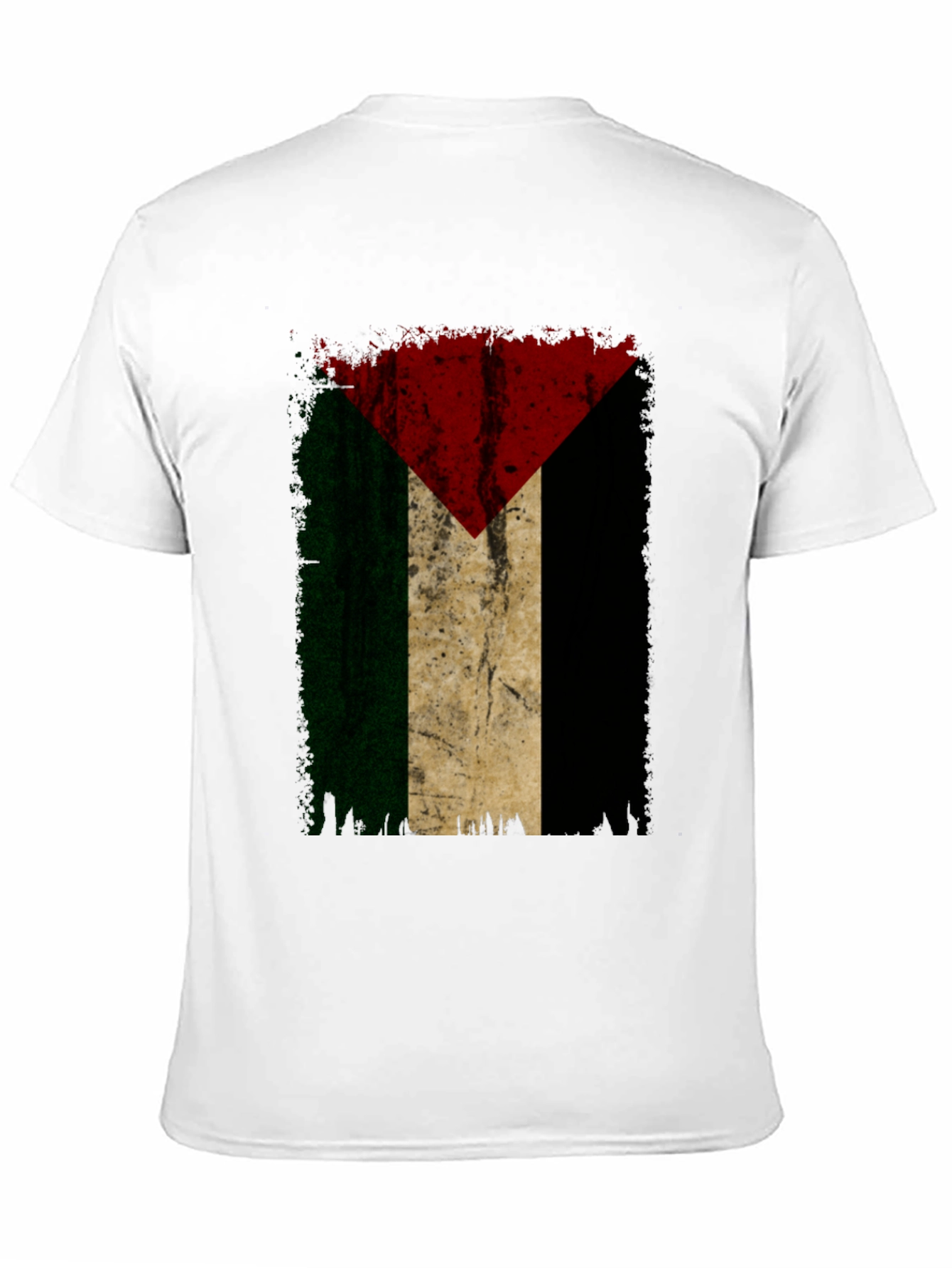 Palestine Flag Graphic Tee - Black