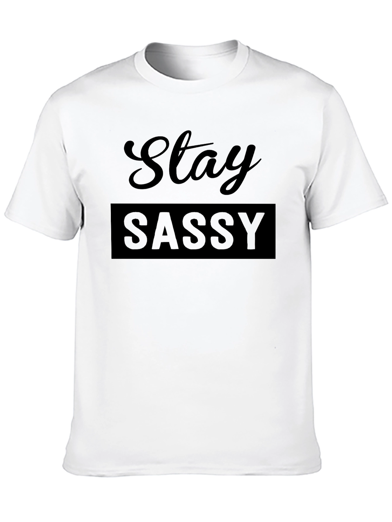 Stay Sassy Graphic Tee - Black