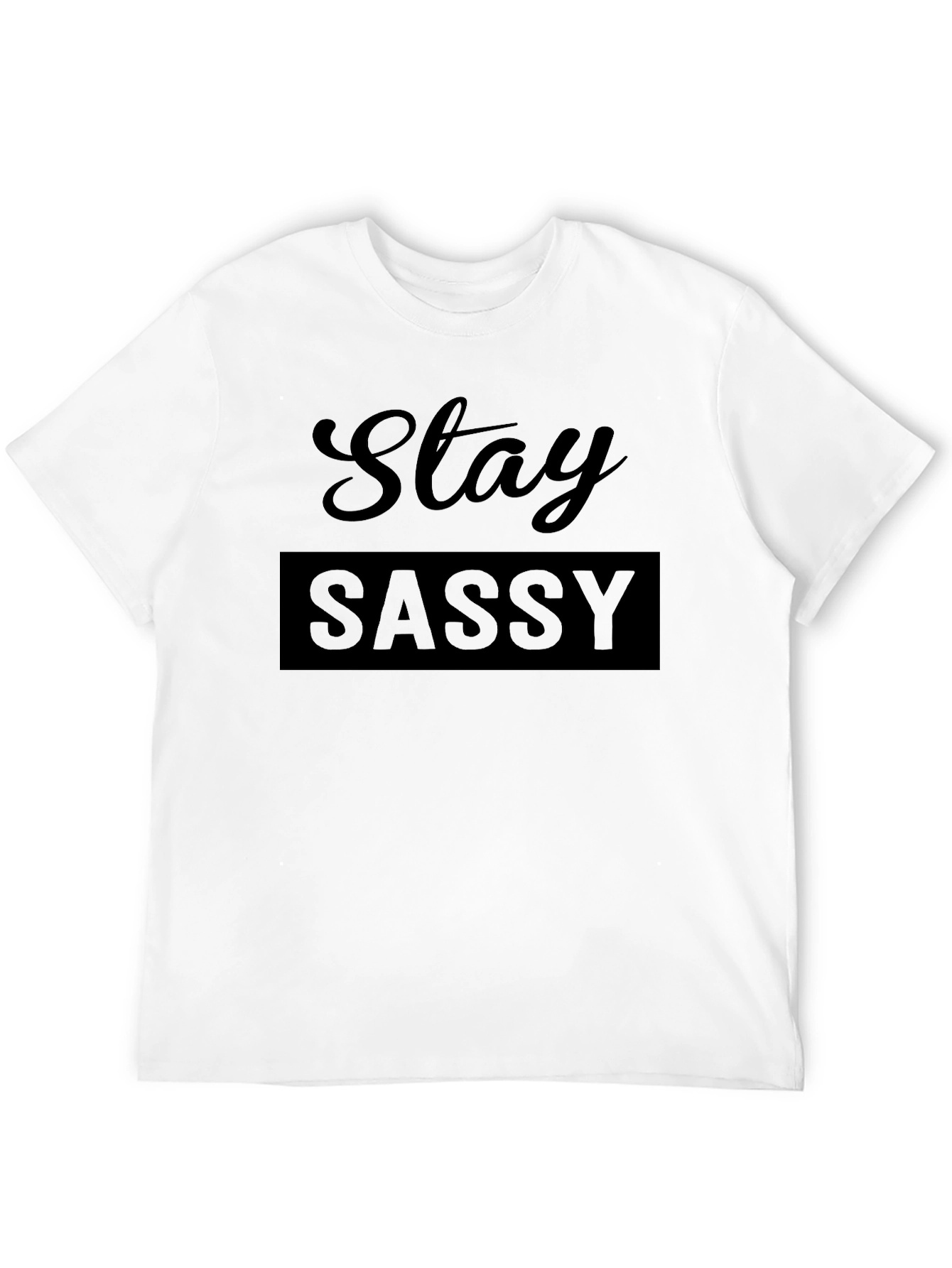 Stay Sassy Graphic Tee - Black